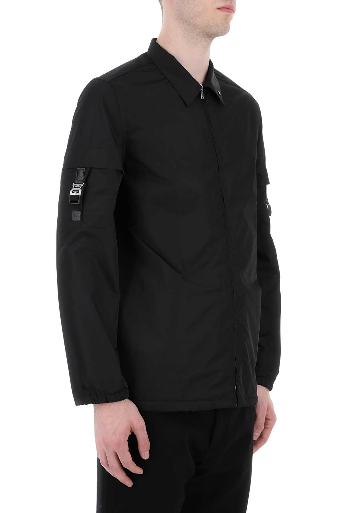 Givenchy Men Black Polyester Shirt GIVENCHY