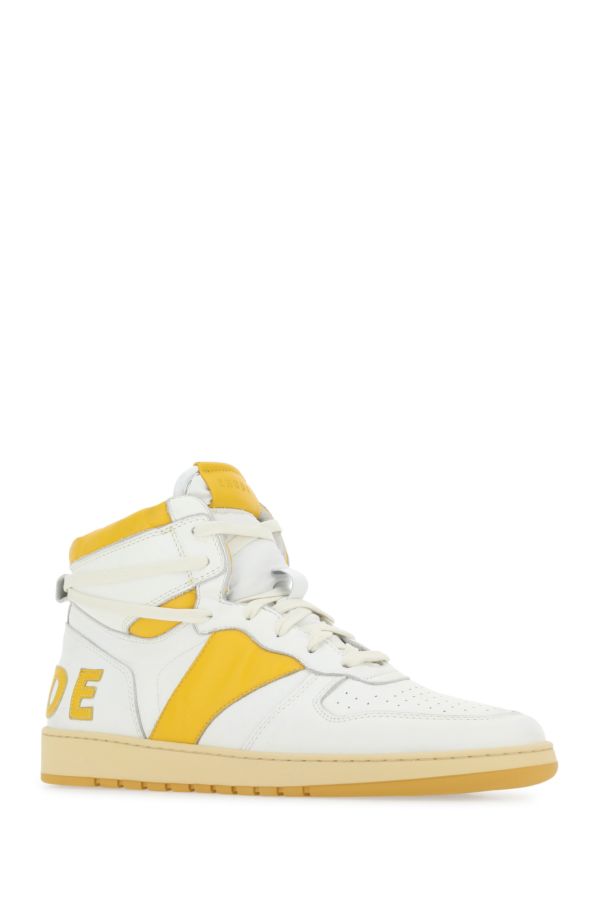 Rhude Man Two-Tone Leather Rhecess Sneakers