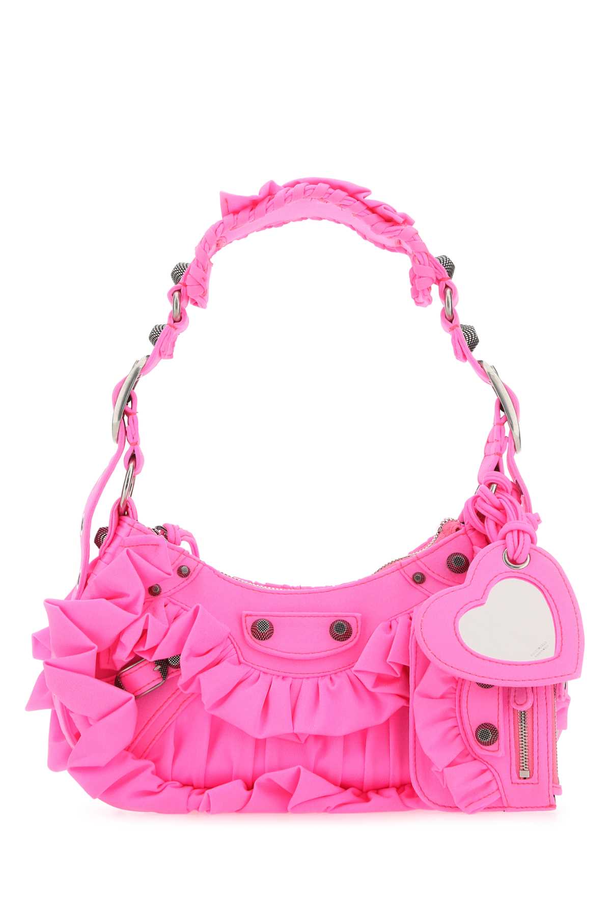 Balenciaga Women Fluo Pink Fabric Le Cagole Xs Shoulder Bag BALENCIAGA
