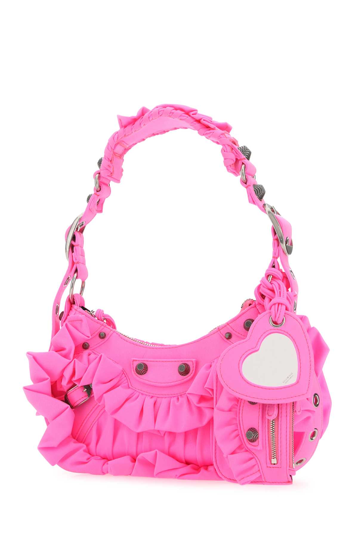 Balenciaga Women Fluo Pink Fabric Le Cagole Xs Shoulder Bag BALENCIAGA