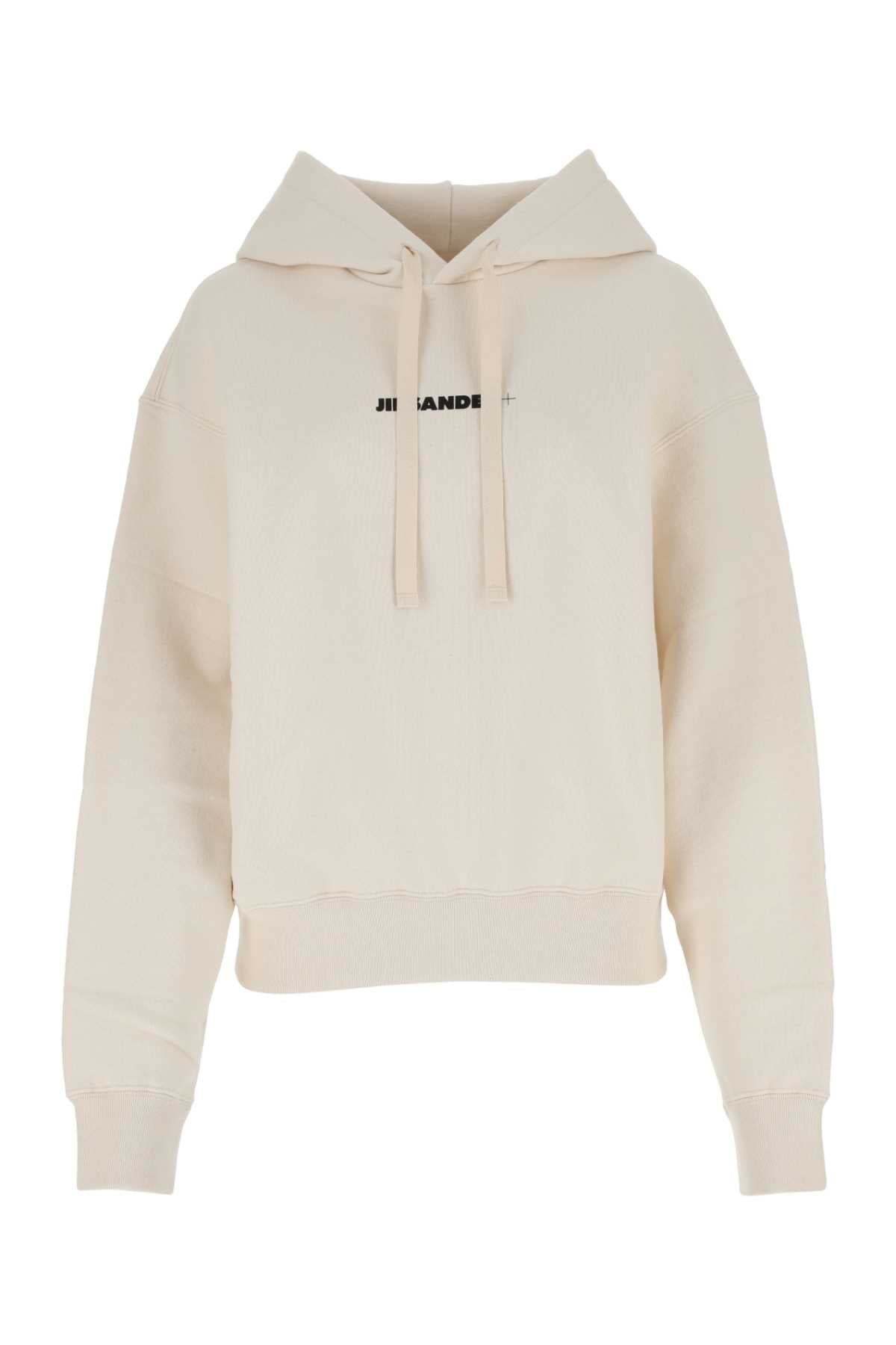 Jil Sander Women Ivory Cotton Oversize Sweatshirt JIL SANDER