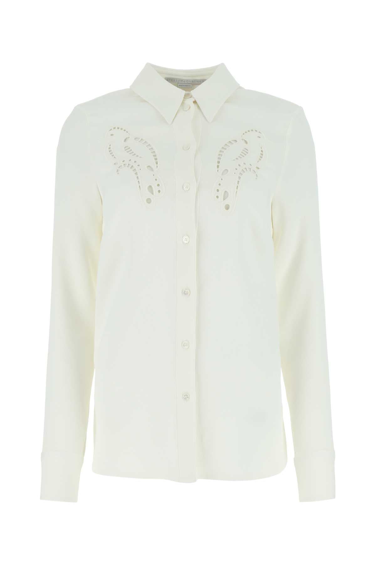 Stella Mccartney Women Ivory Stretch Viscose Shirt STELLA MCCARTNEY