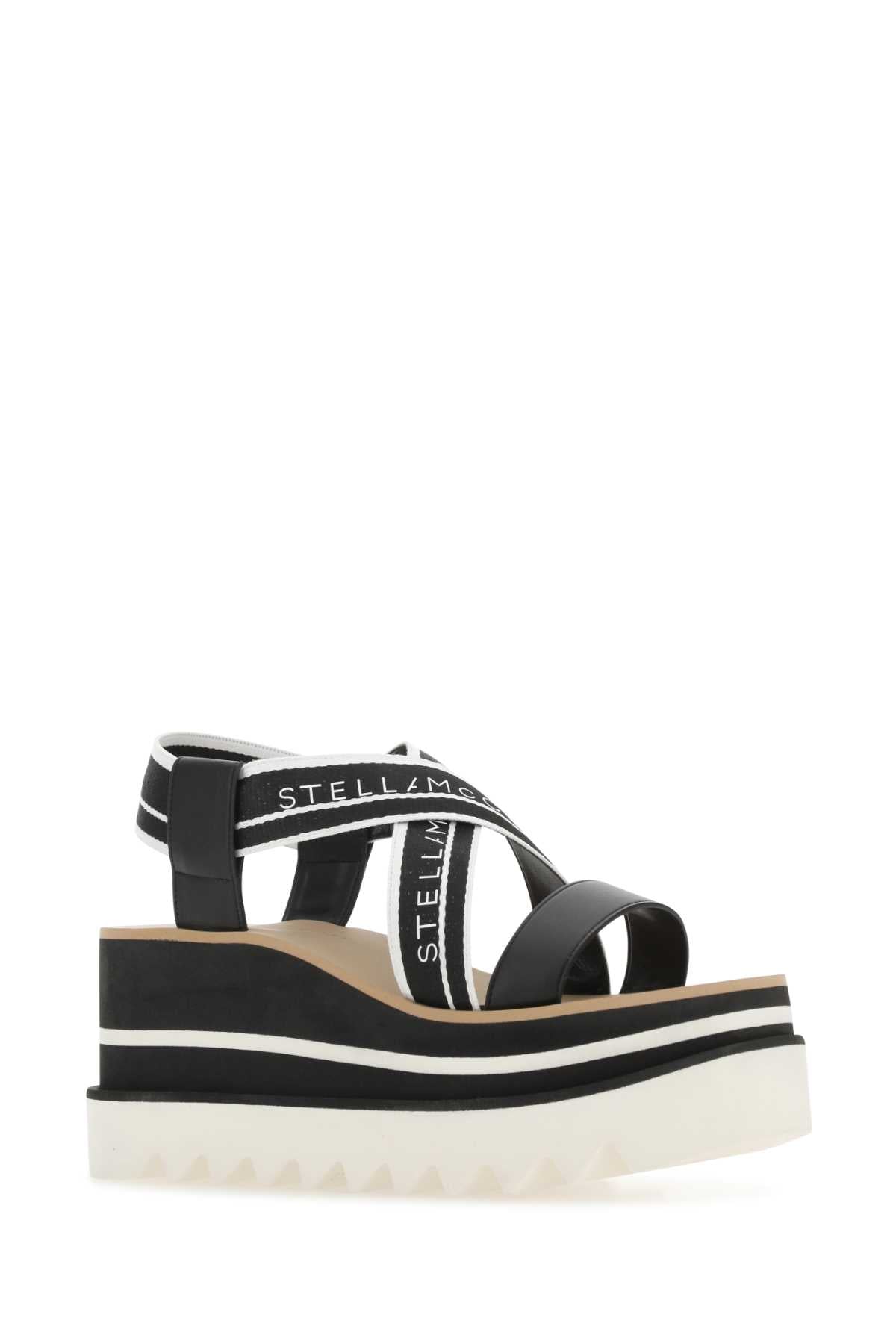 Stella Mccartney Women Two-Tone Fabric Sneak Elyse Sandals STELLA MCCARTNEY