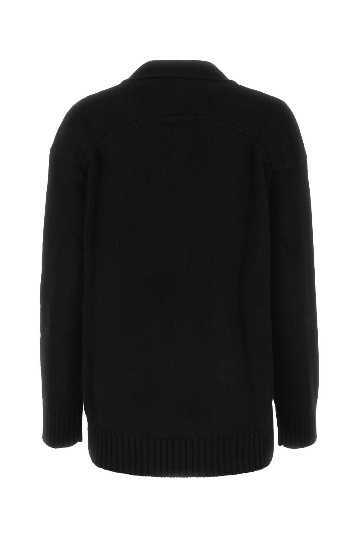 Jil Sander Women Black Cashmere Blend Cardigan JIL SANDER