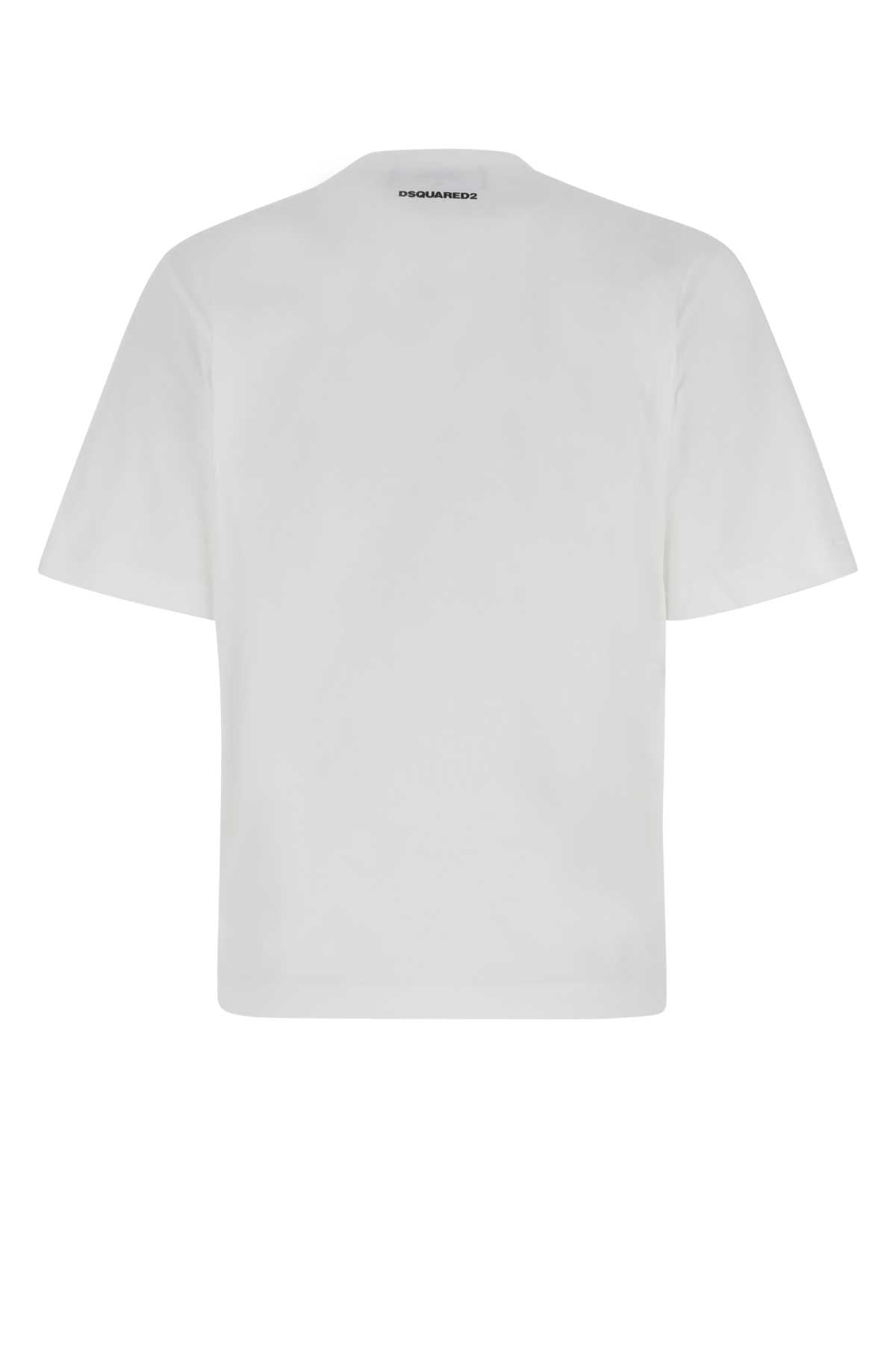 Dsquared Women White Cotton T-Shirt DSQUARED2
