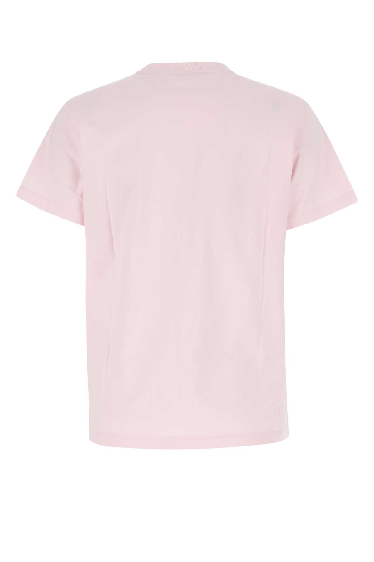 Ganni Women Light Pink Stretch Lyocell T-Shirt GANNI