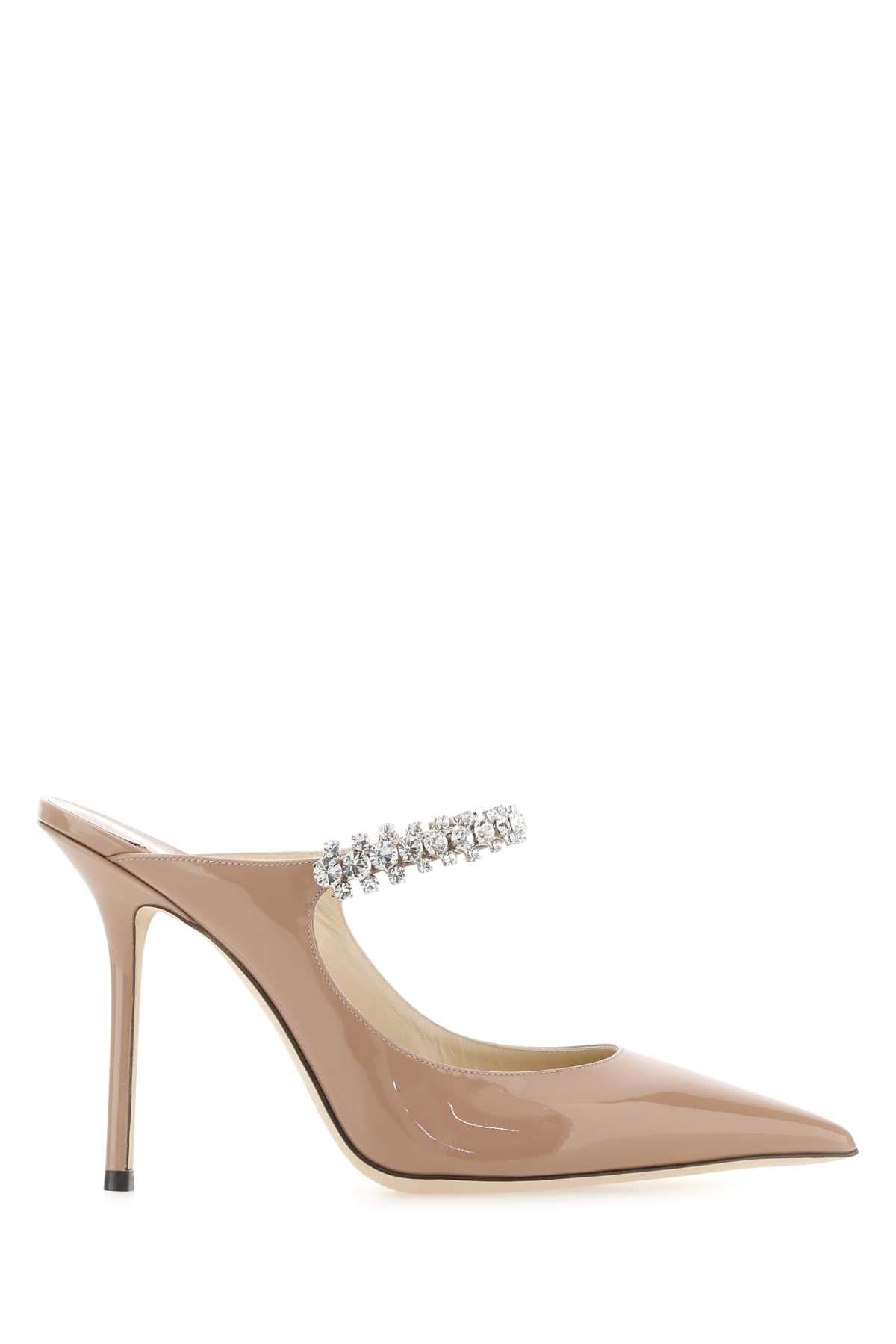 Jimmy Choo Women Skin Pink Leather Bing 100 Mules JIMMY CHOO