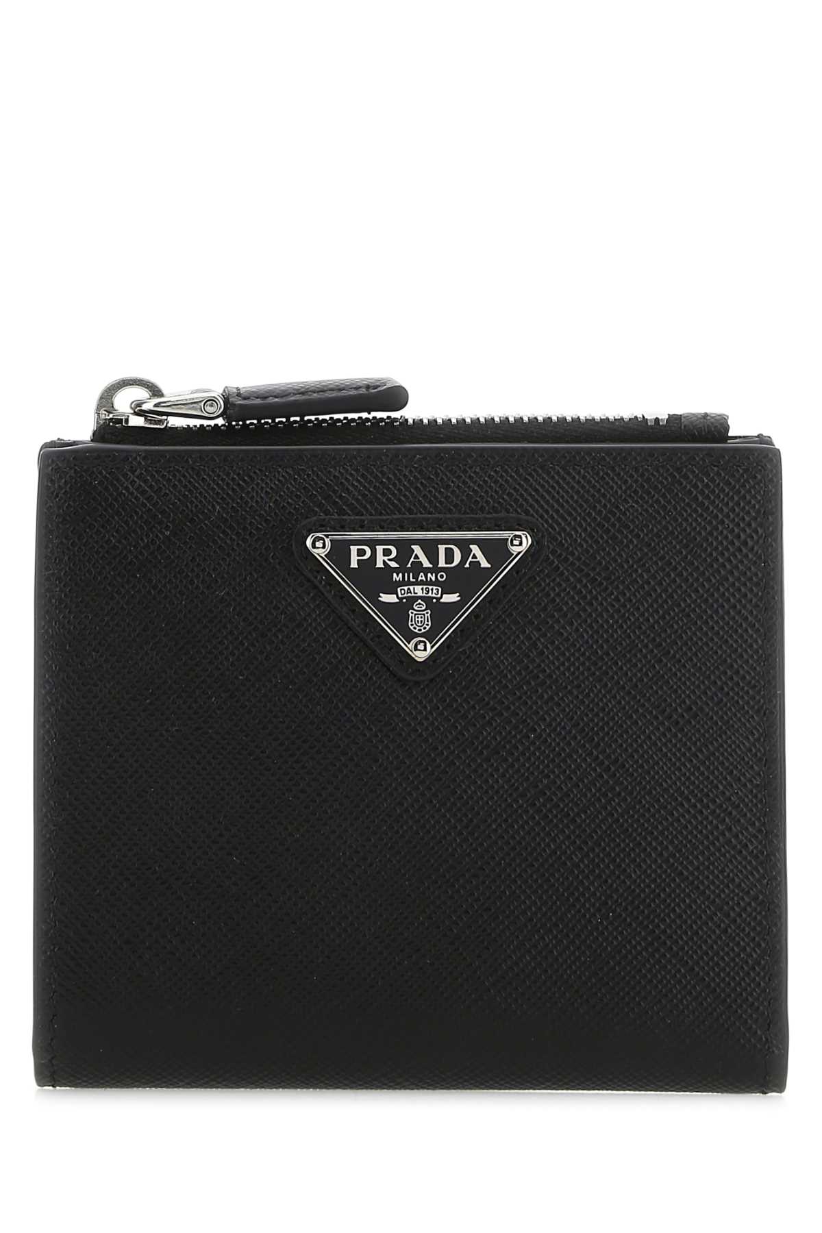 Prada Men Black Leather Wallet PRADA