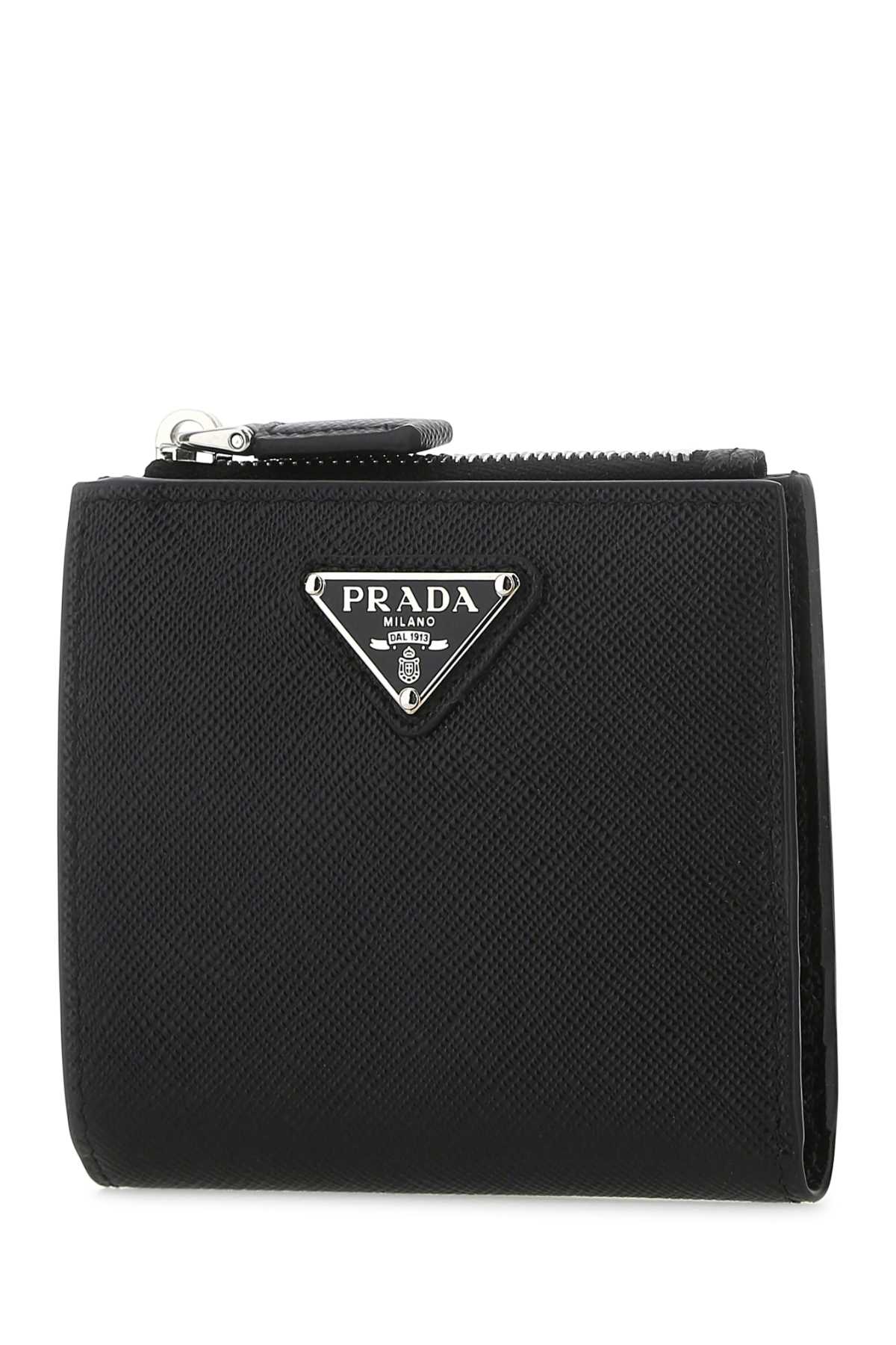 Prada Men Black Leather Wallet PRADA