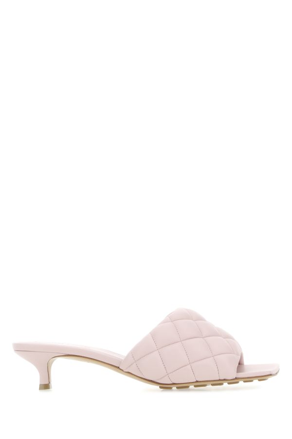 Bottega Veneta Woman Light Pink Nappa Leather Padded Sandals