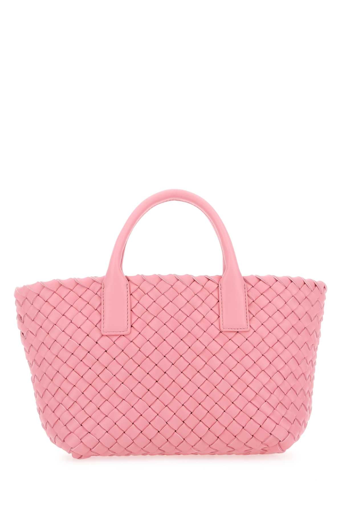Bottega Veneta Women Pink Leather Mini Cabat Handbag BOTTEGA VENETA