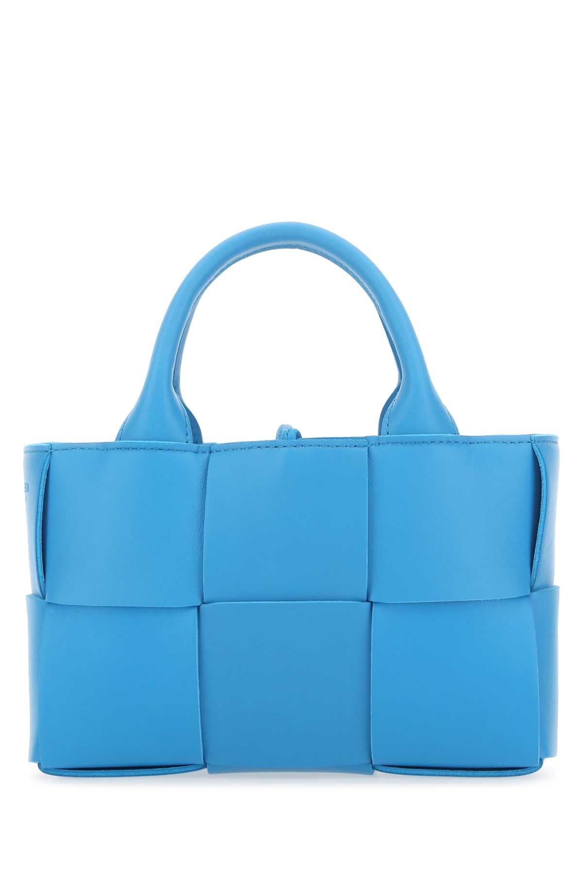 Bottega Veneta Women Turquoise Leather Candy Arco Handbag BOTTEGA VENETA