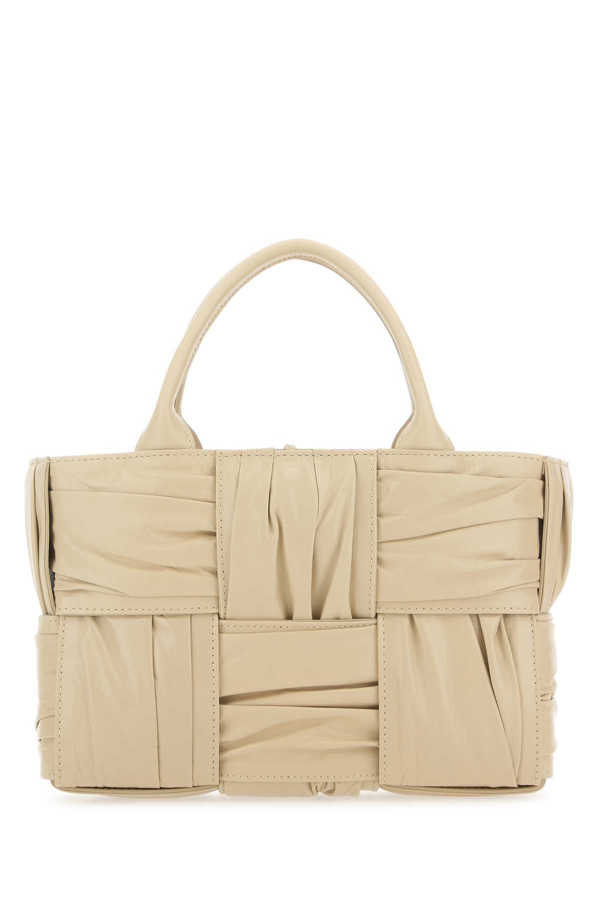 Bottega Veneta Women Beige Leather Mini Arco Handbag BOTTEGA VENETA