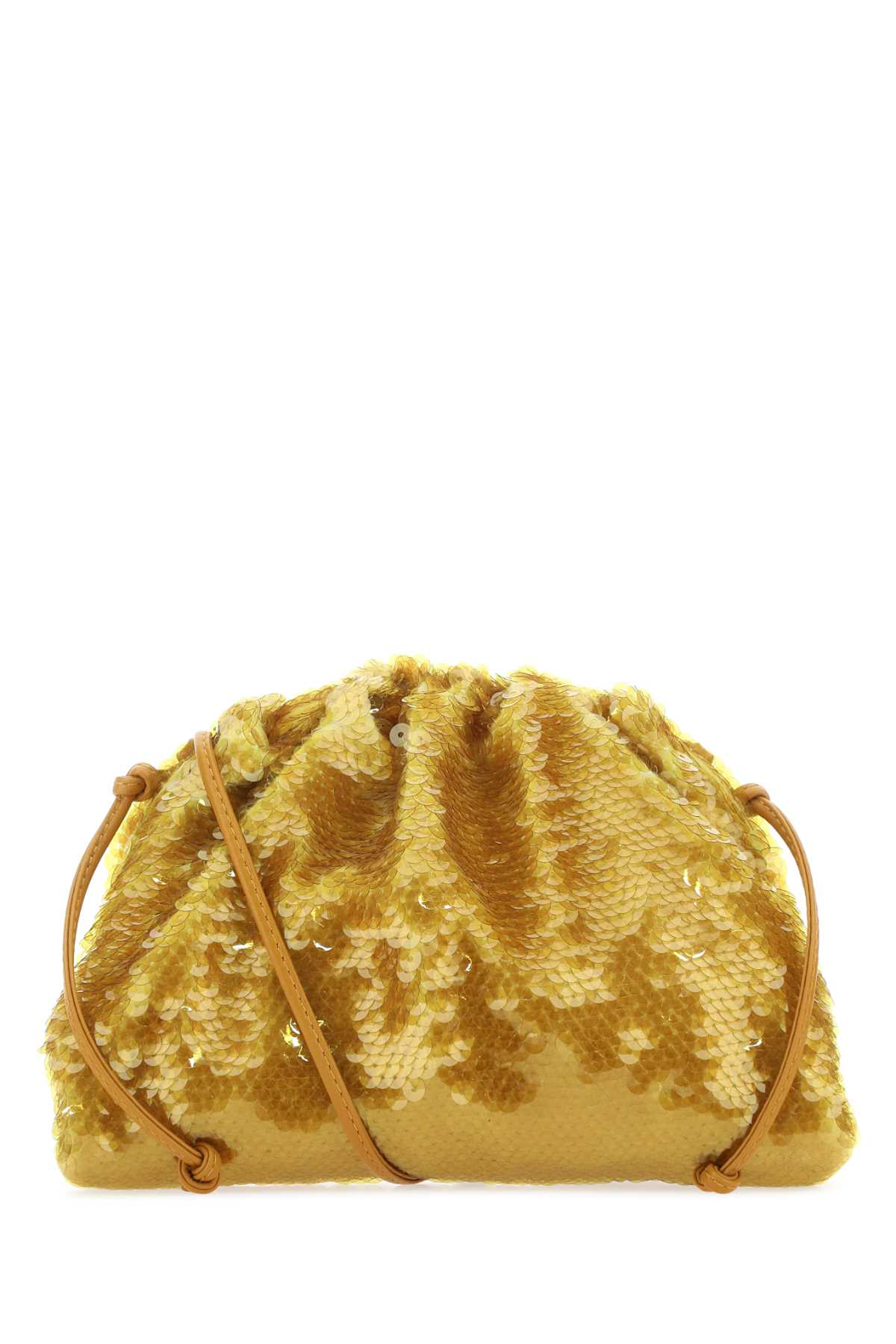 Bottega Veneta Women Ochre Sequins Mini Pouch Clutch BOTTEGA VENETA