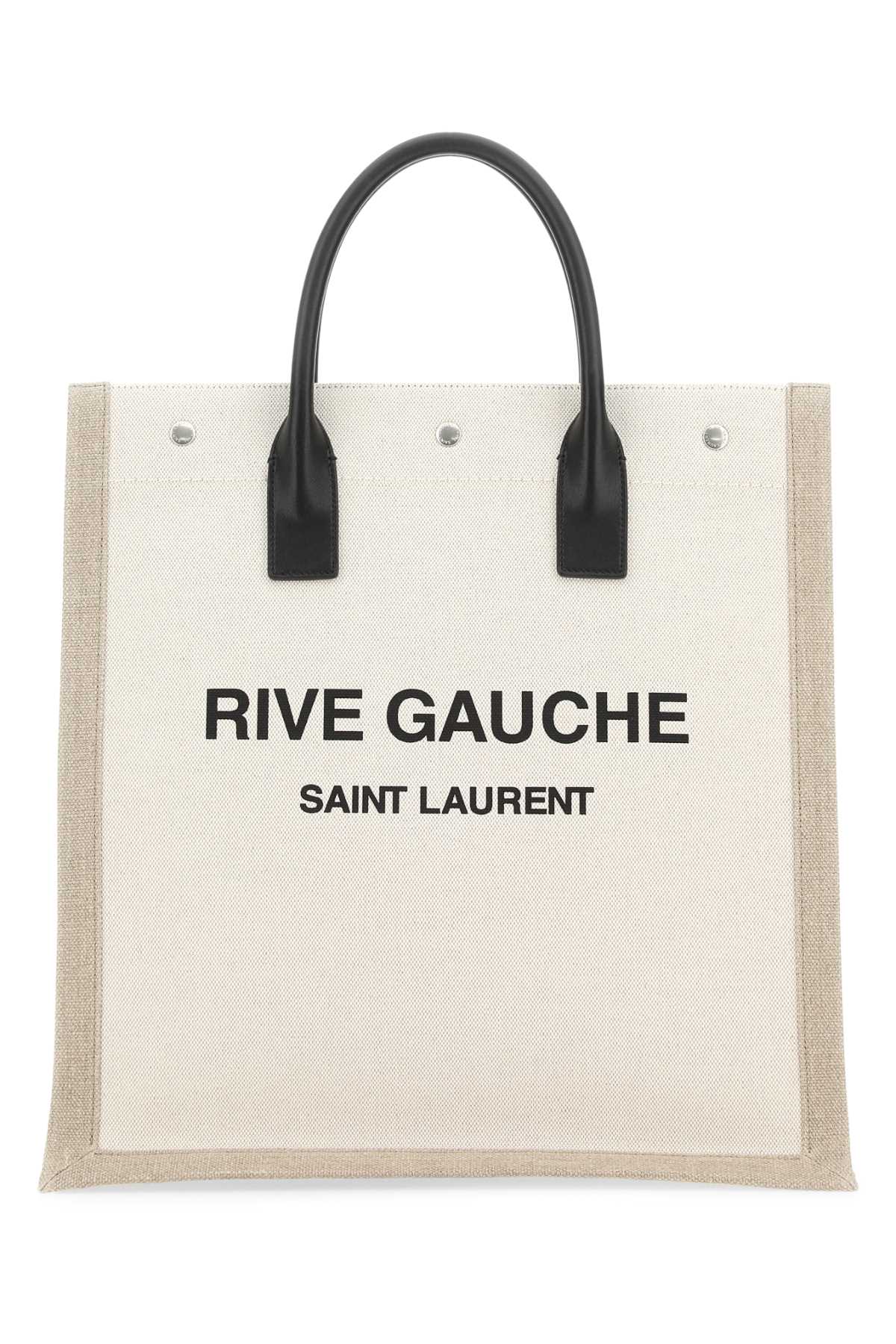 Saint Laurent Men Two-Tone Canvas Rive Gauche Shopping Bag SAINT LAURENT