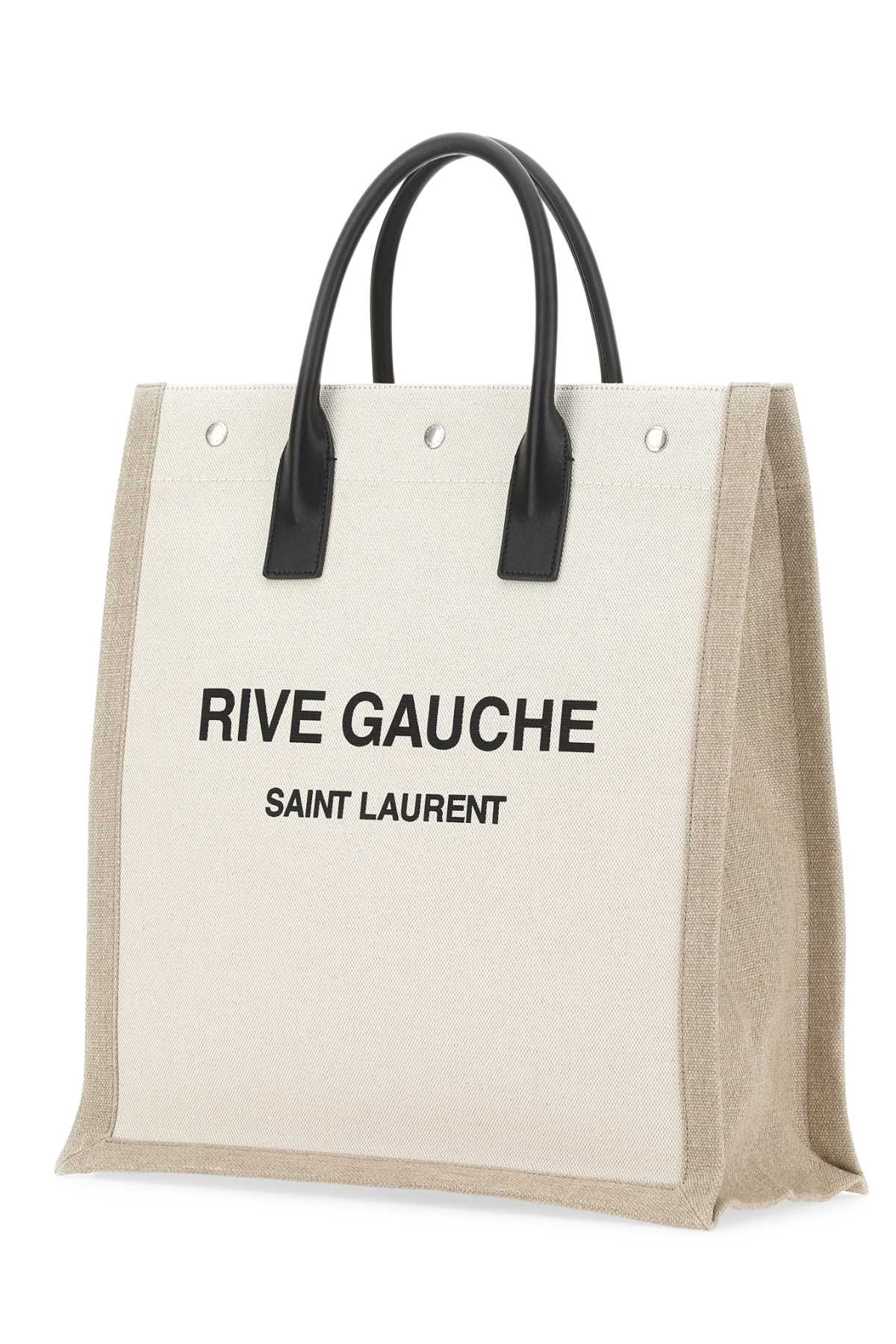 Saint Laurent Men Two-Tone Canvas Rive Gauche Shopping Bag SAINT LAURENT