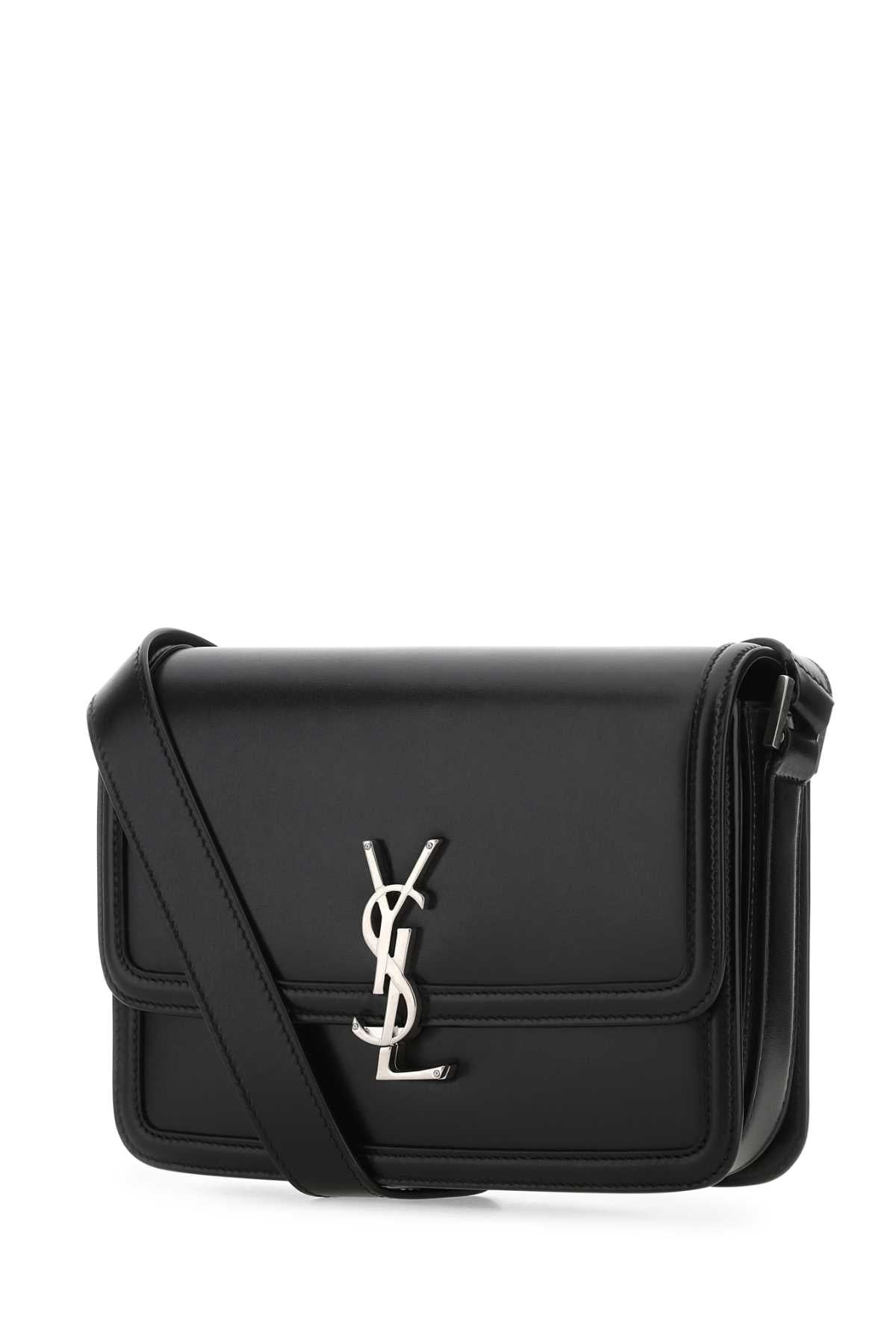 Saint Laurent Men Black Leather Solferino Shoulder Bag SAINT LAURENT