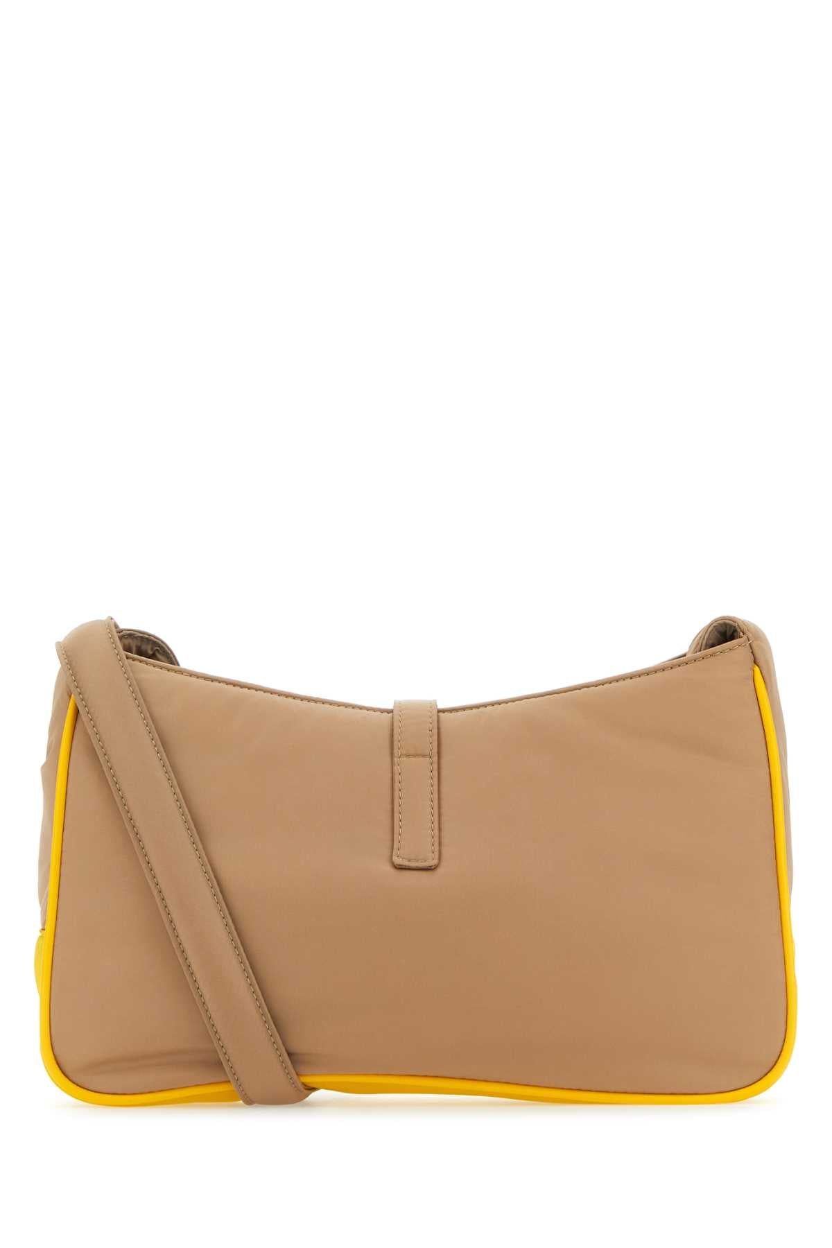 Saint Laurent Men Cappuccino Econylâ® Le 5 Ã  7 Shoulder Bag SAINT LAURENT