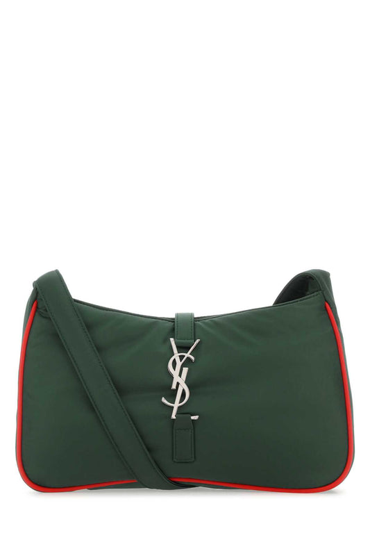 Saint Laurent Men Dark Green Econylâ® Le 5 Ã€ 7 Shoulder Bag SAINT LAURENT
