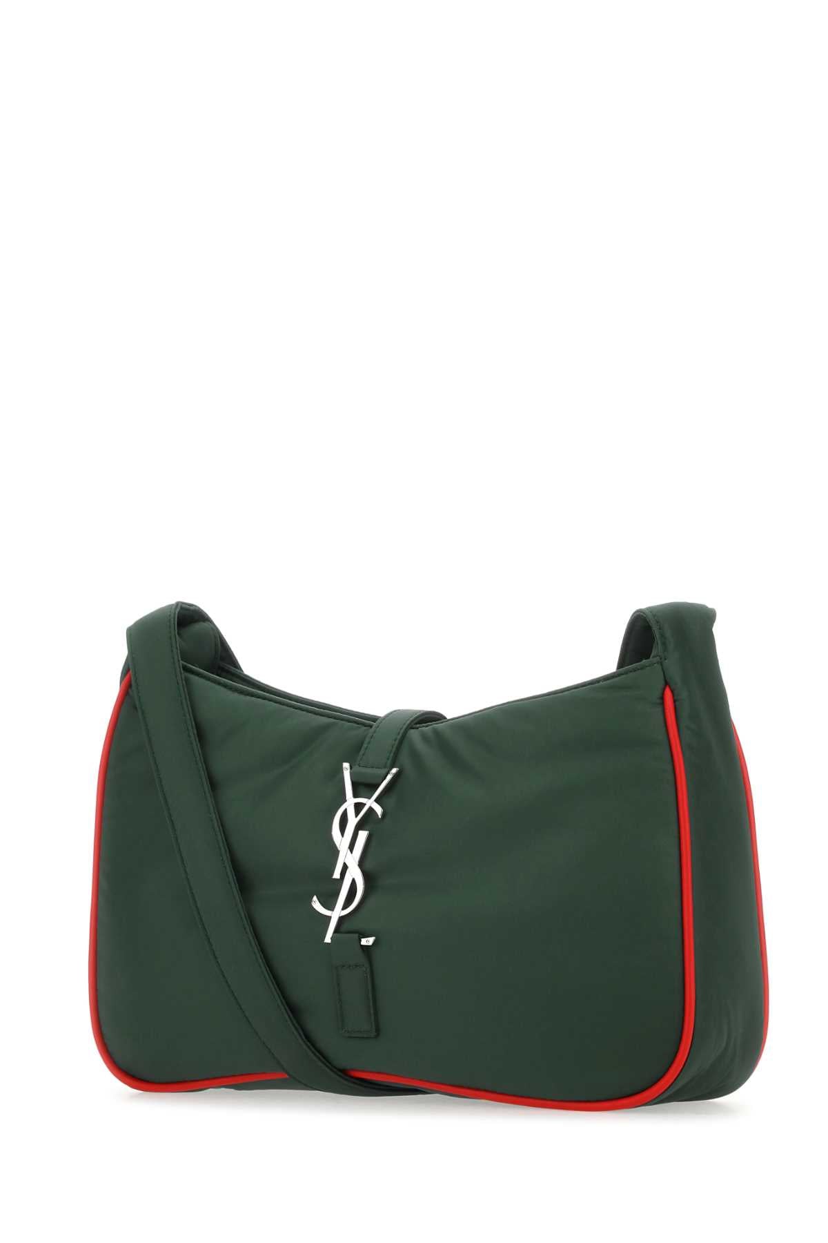 Saint Laurent Men Dark Green Econylâ® Le 5 Ã€ 7 Shoulder Bag SAINT LAURENT