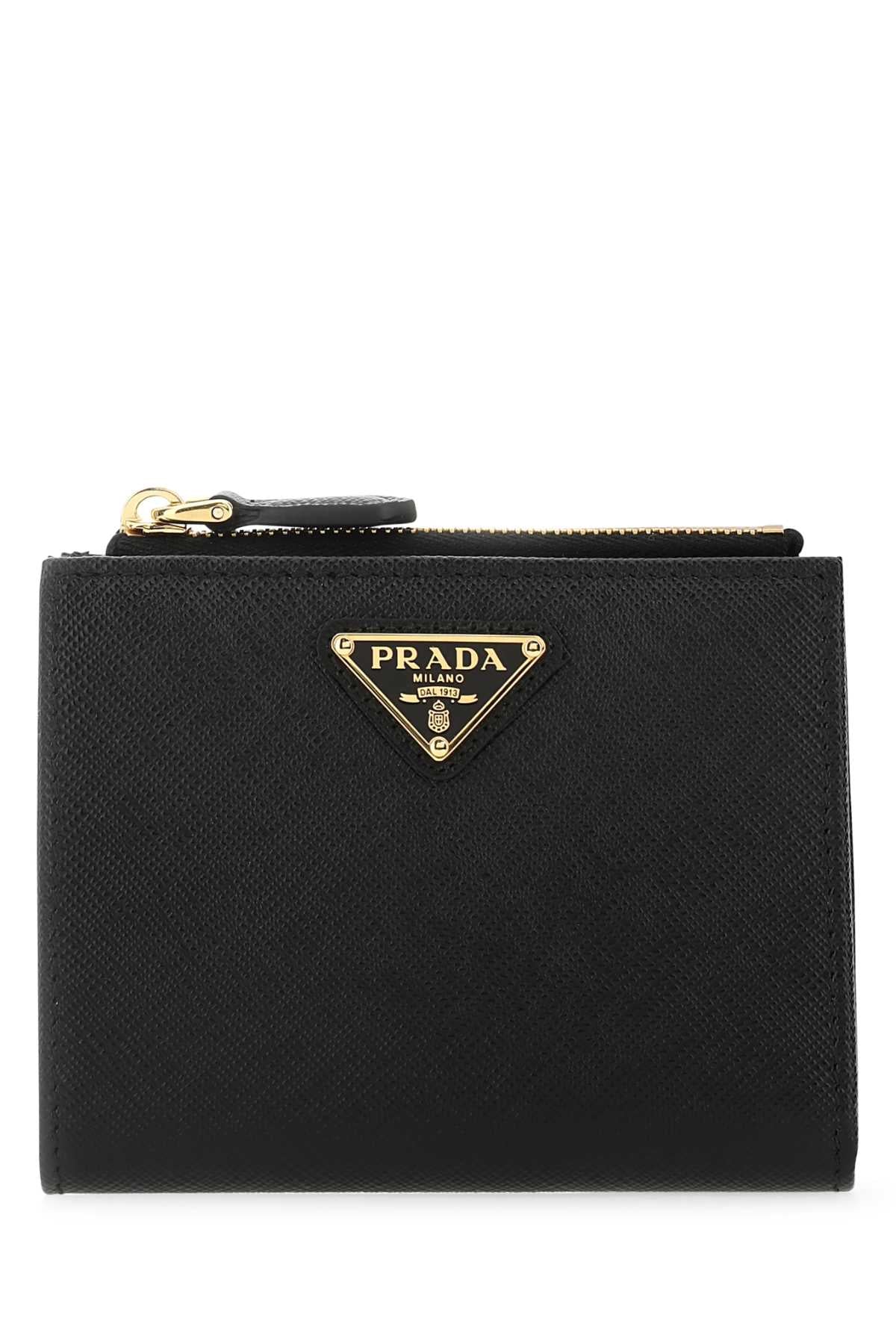 Prada Women Black Leather Wallet PRADA
