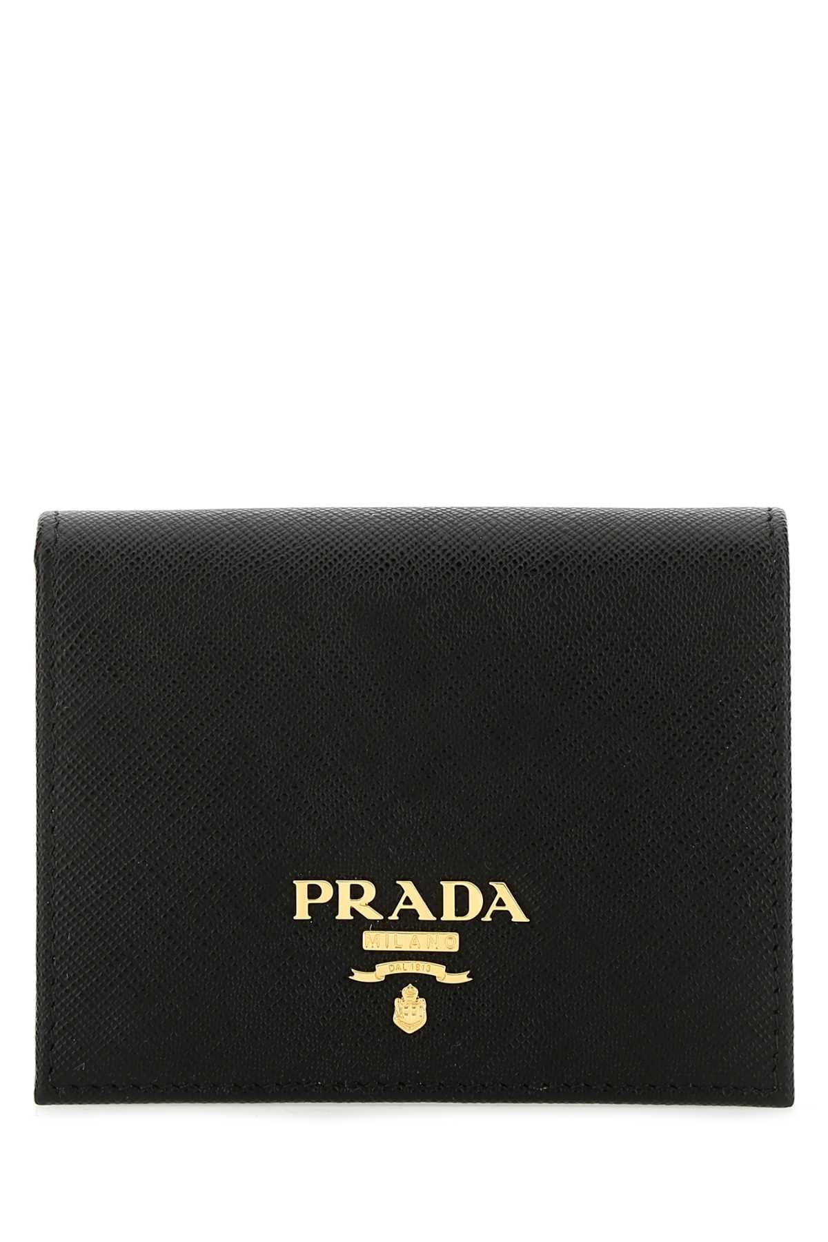 Prada Women Black Leather Wallet PRADA