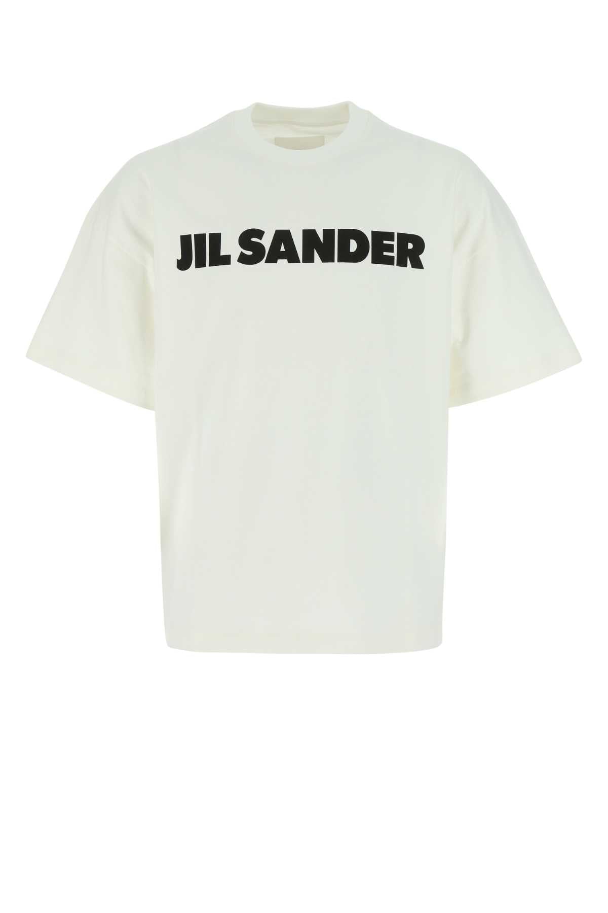 Jil Sander Men Ivory Cotton Oversize T-Shirt JIL SANDER