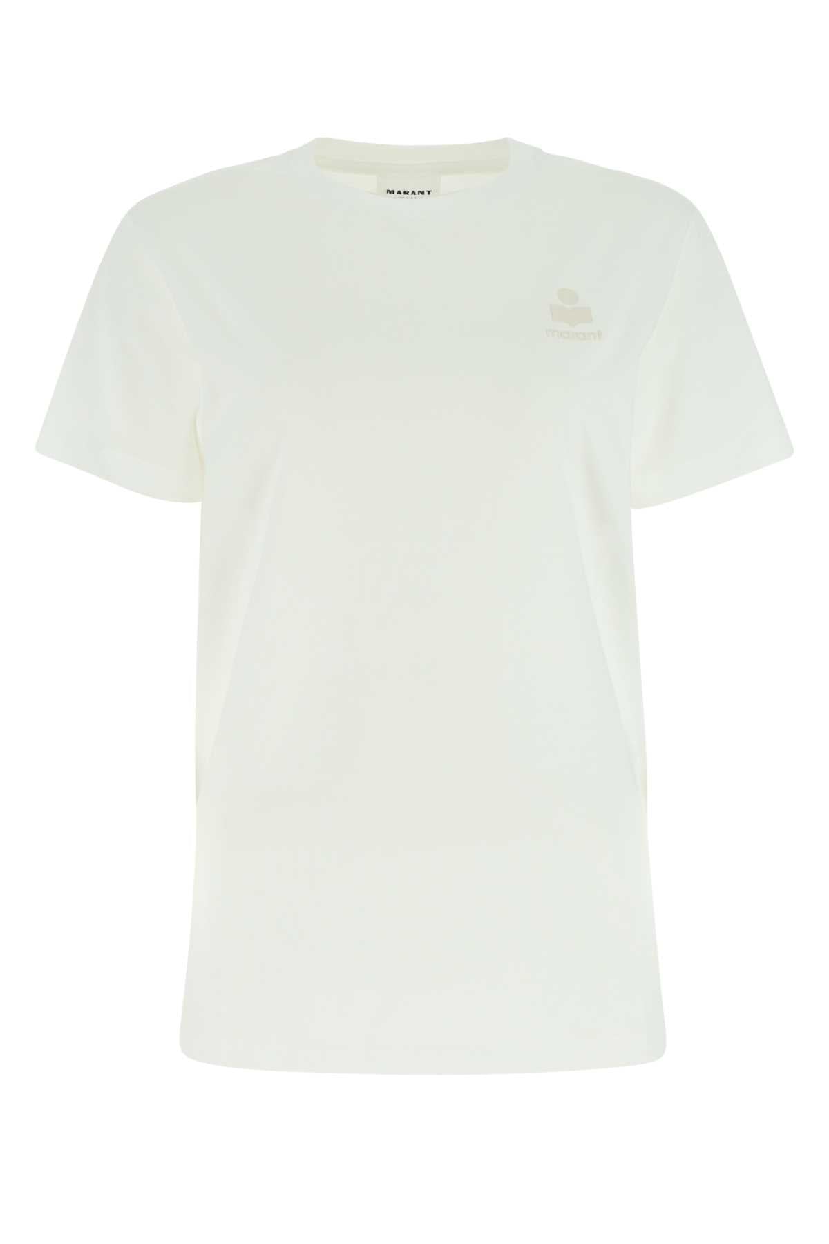 Isabel Marant Etoile Women White Cotton Aby T-Shirt ISABEL MARANT ETOILE