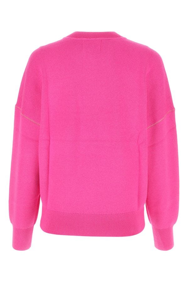 Isabel Marant Etoile Woman Fuchsia Stretch Cotton Blend Altee Sweater
