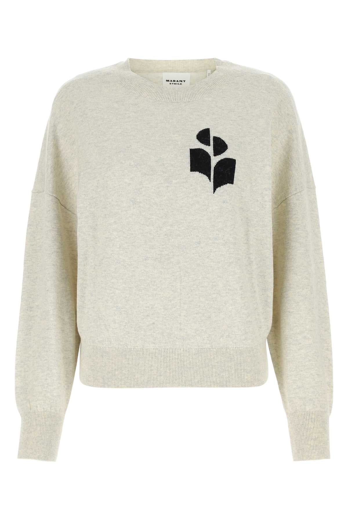 Isabel Marant Etoile Women Melange Sand Cotton Blend Marisans Sweater ISABEL MARANT ETOILE