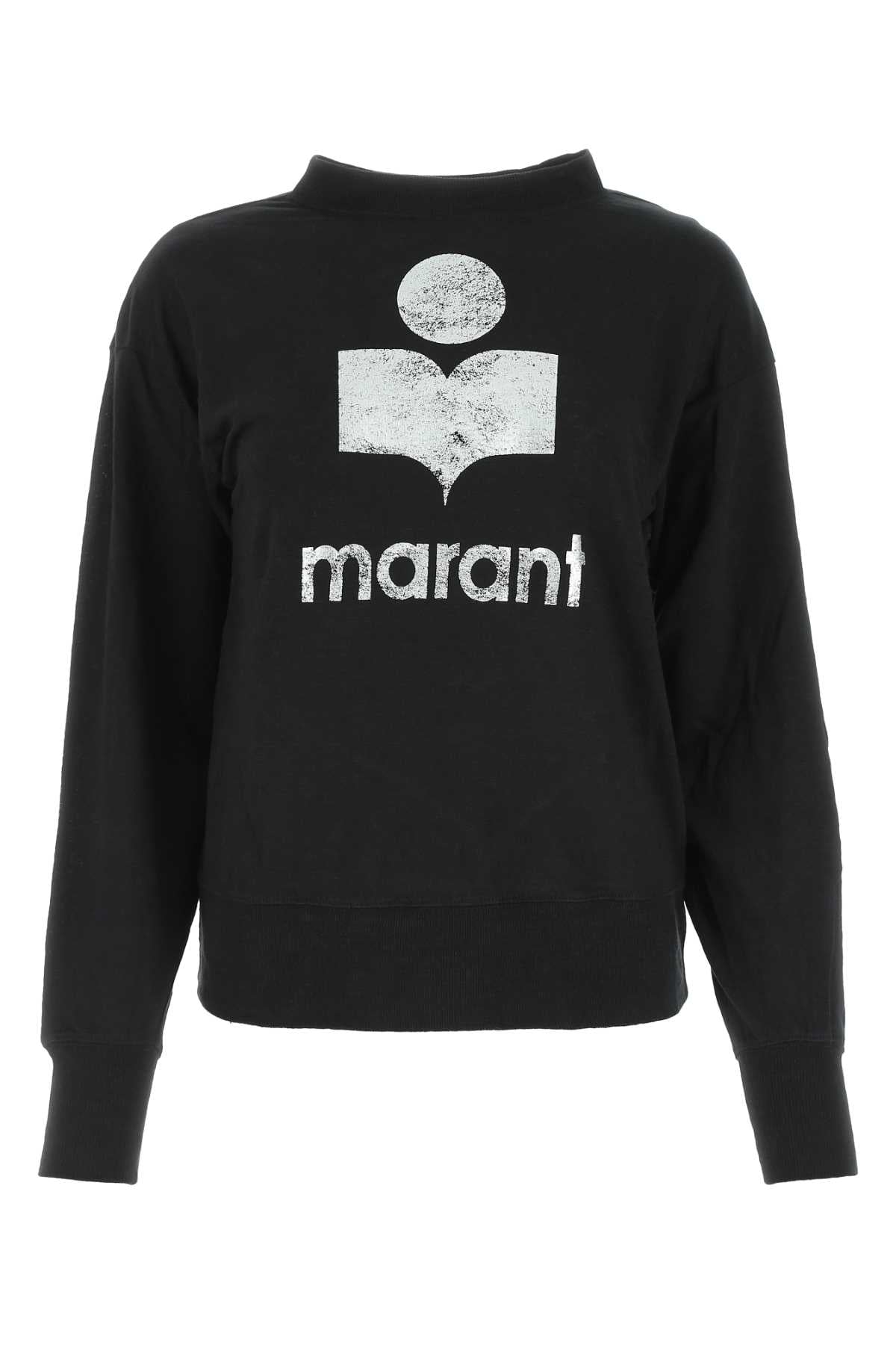 Isabel Marant Etoile Women Black Linen Klowia T-Shirt ISABEL MARANT ETOILE