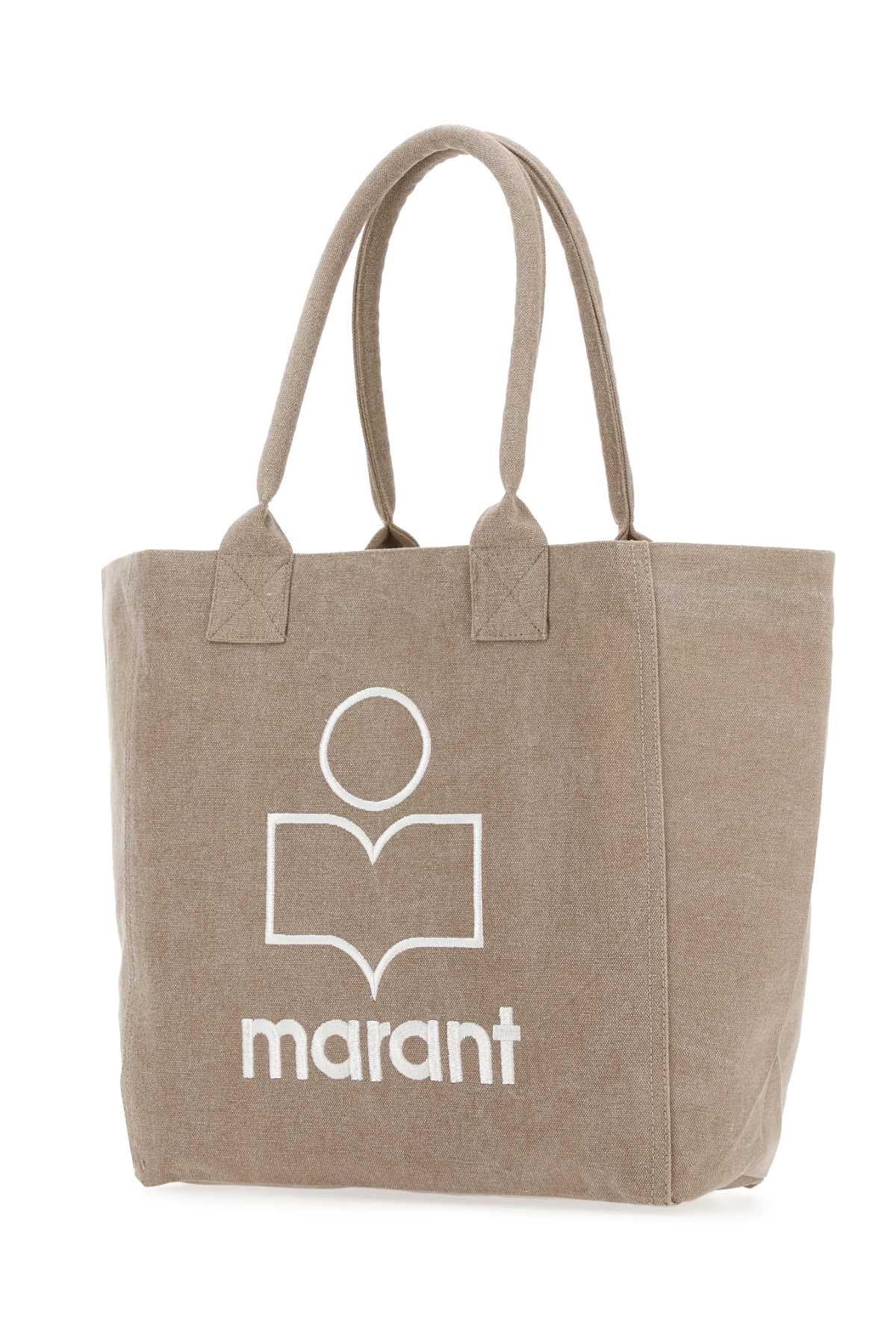 Isabel Marant Women Cappuccino Cotton Small Yenky Shopping Bag ISABEL MARANT