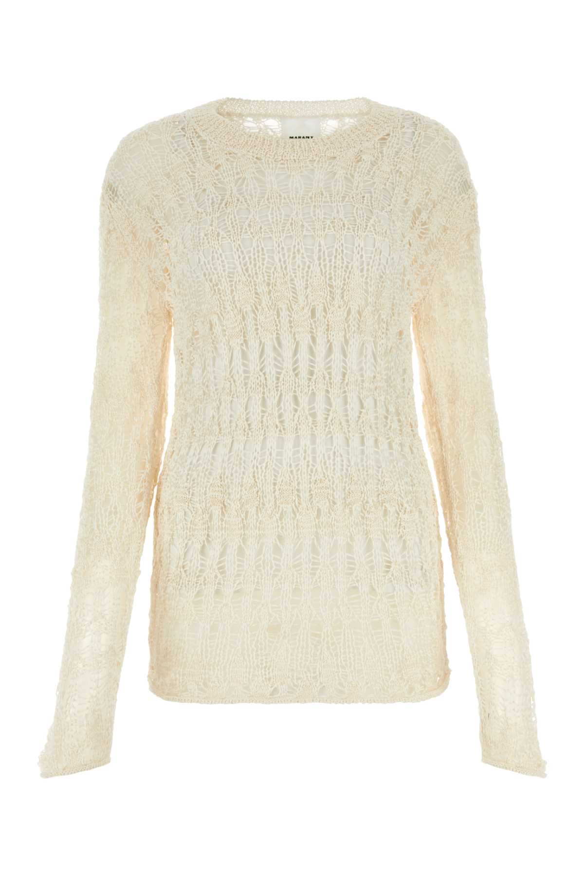 Isabel Marant Women Ivory Cotton Blend Cooper Sweater