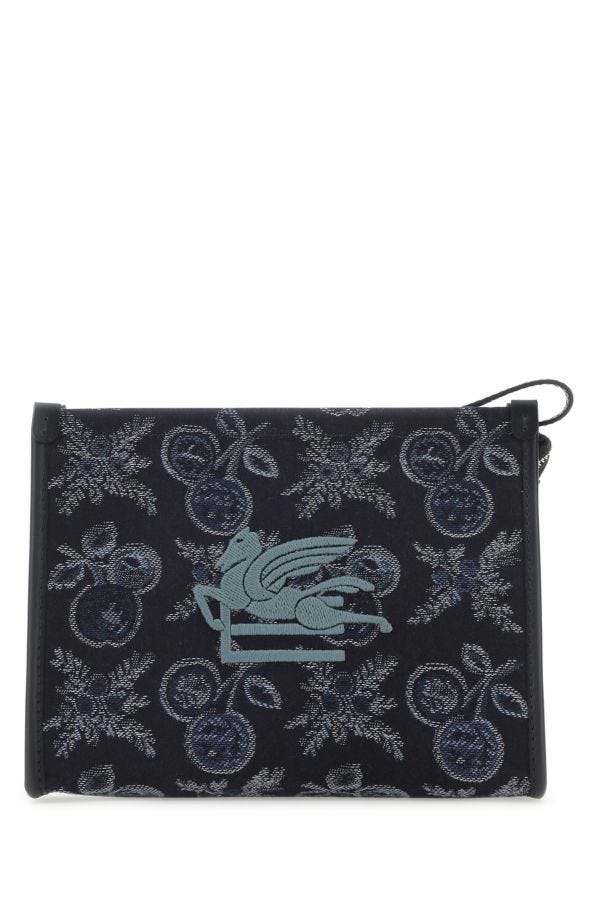 Etro Woman Embroidered Canvas Beauty Case