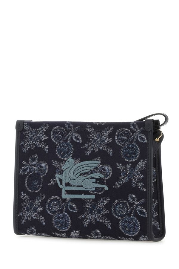 Etro Woman Embroidered Canvas Beauty Case