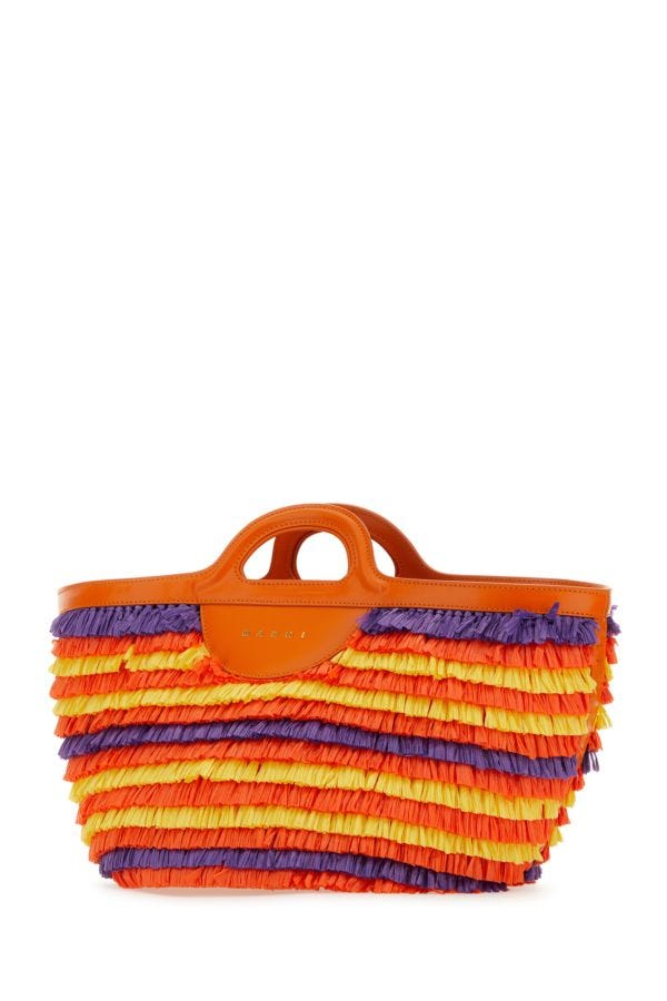 Marni Woman Multicolor Fabric Tropicalia Summer Handbag