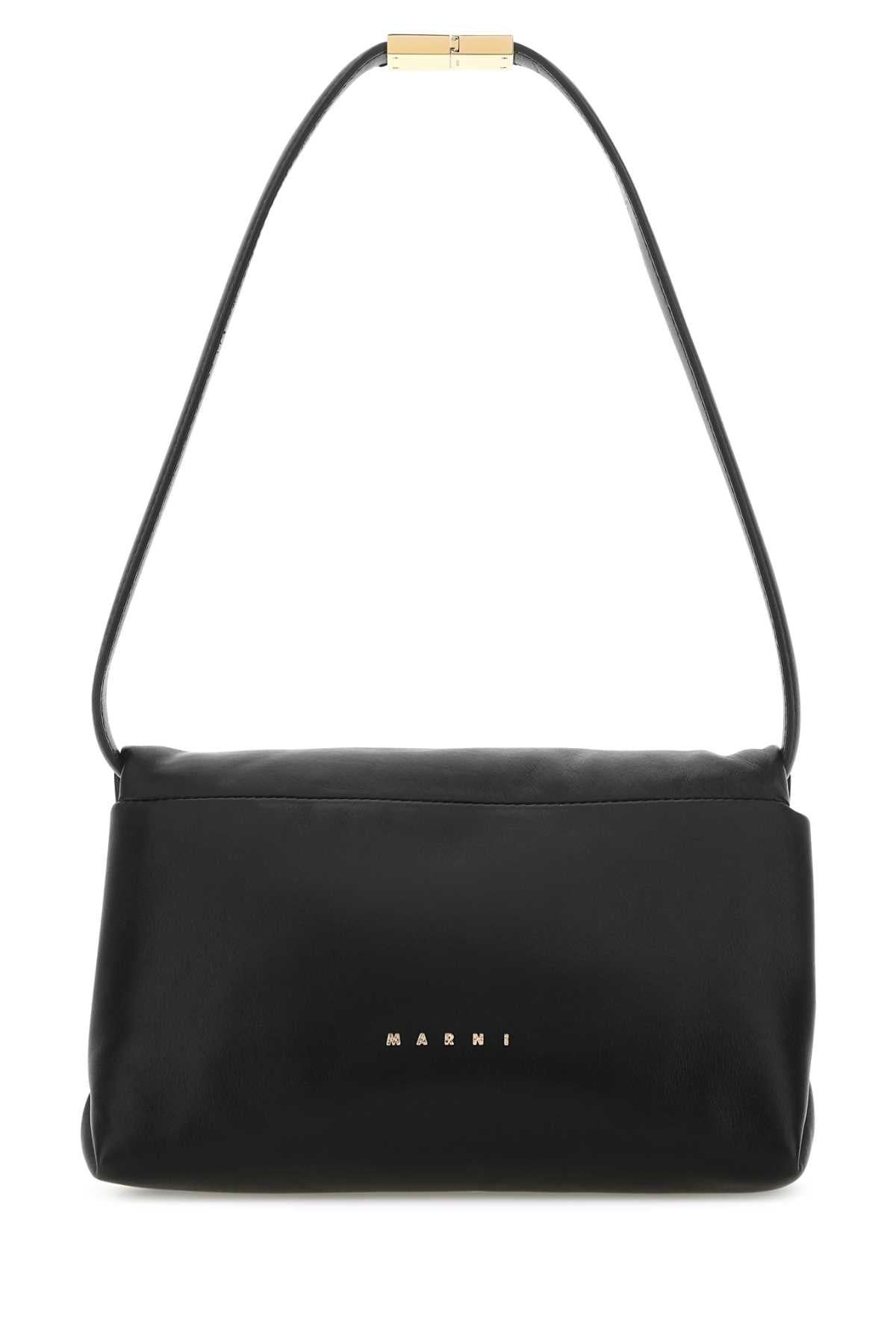 Marni Women Black Leather Prisma Shoulder Bag MARNI