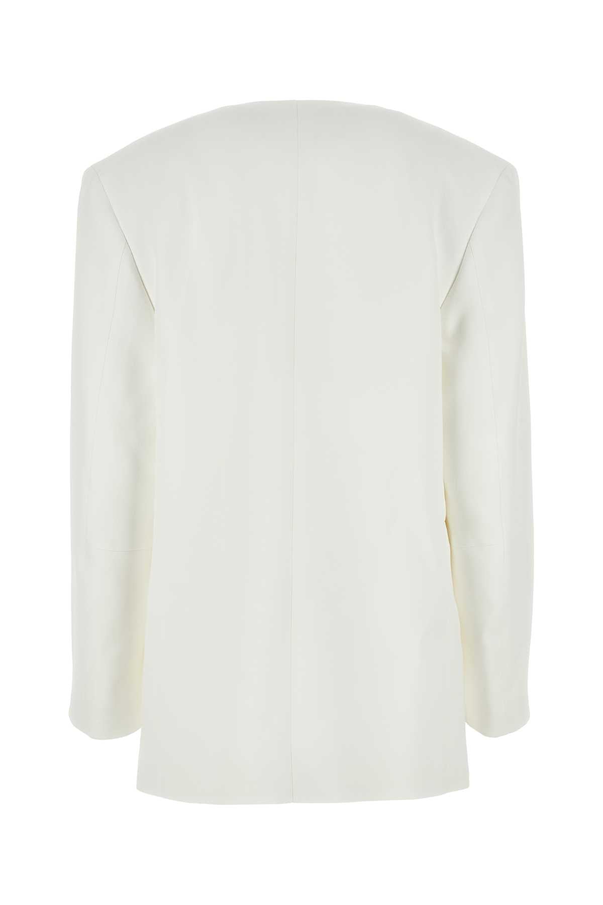 Jil Sander Women White Viscose Blazer JIL SANDER