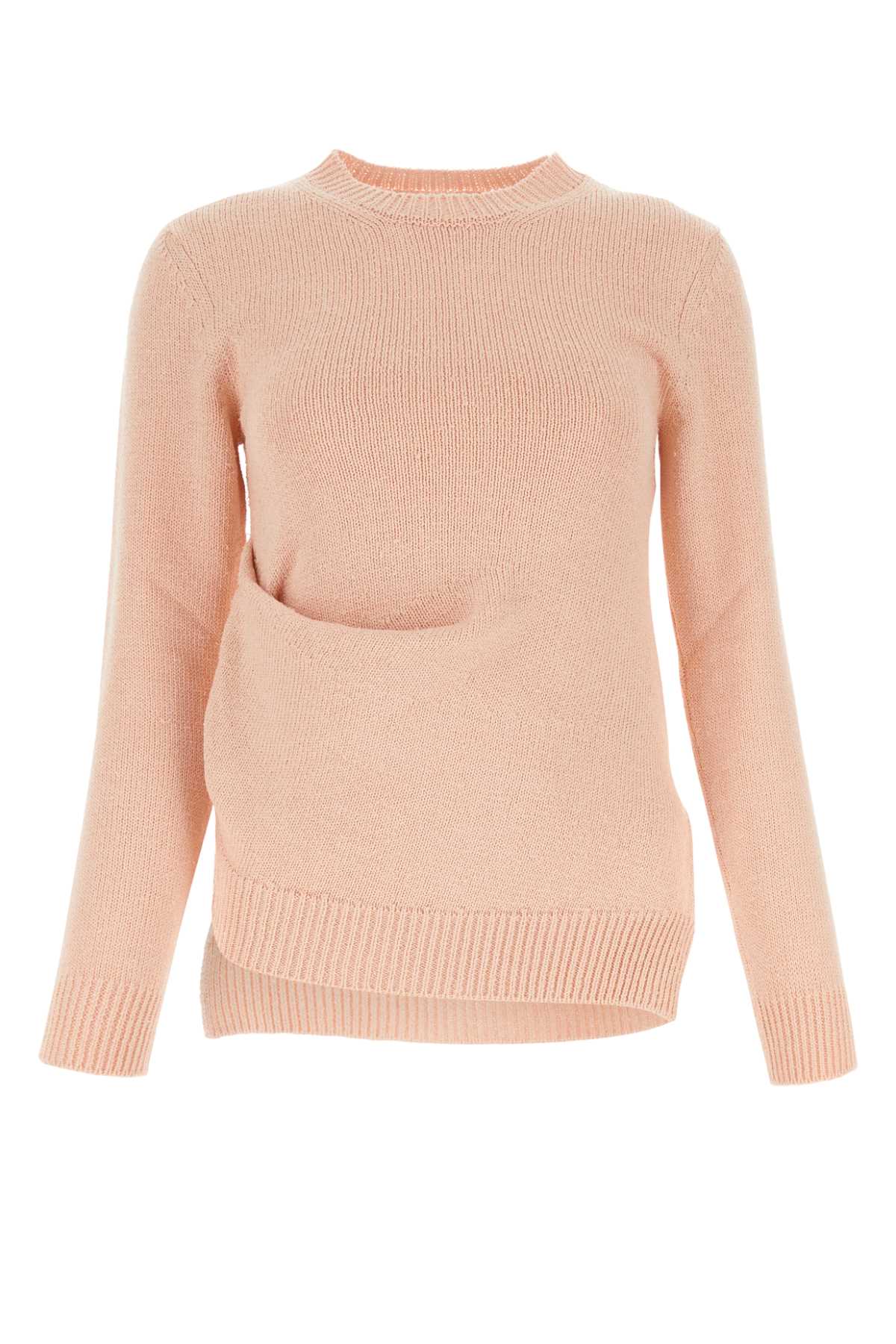 Jil Sander Women Light Pink Cotton Blend Sweater JIL SANDER