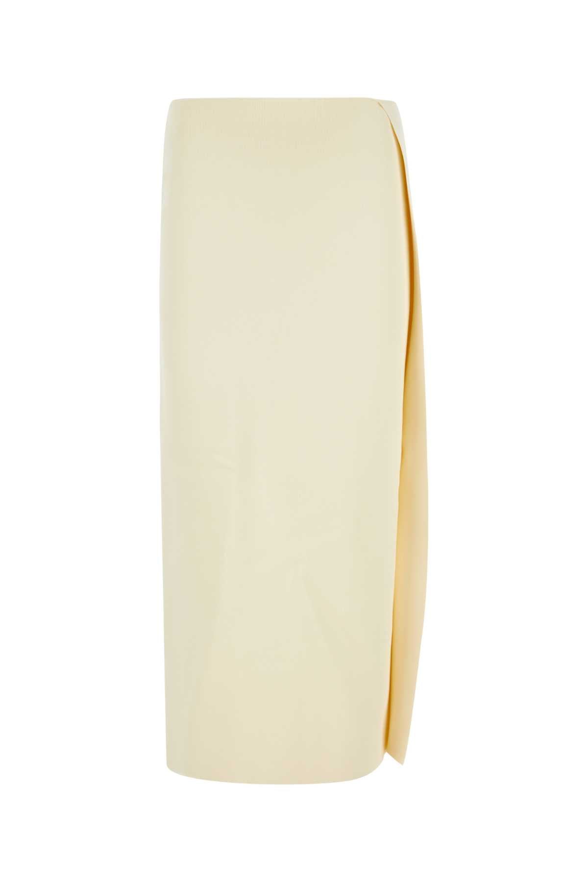 Jil Sander Women Ivory Viscose Blend Skirt JIL SANDER