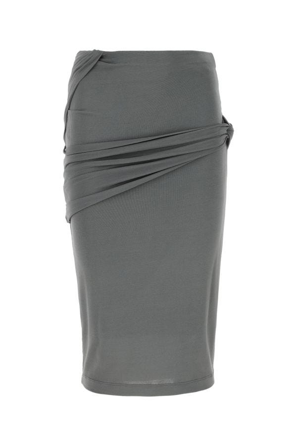 Givenchy Woman Grey Crepe Skirt