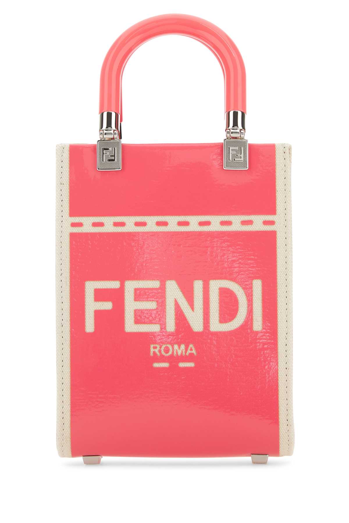 Fendi Women Two-Tone Canvas Mini Sunshine Handbag FENDI