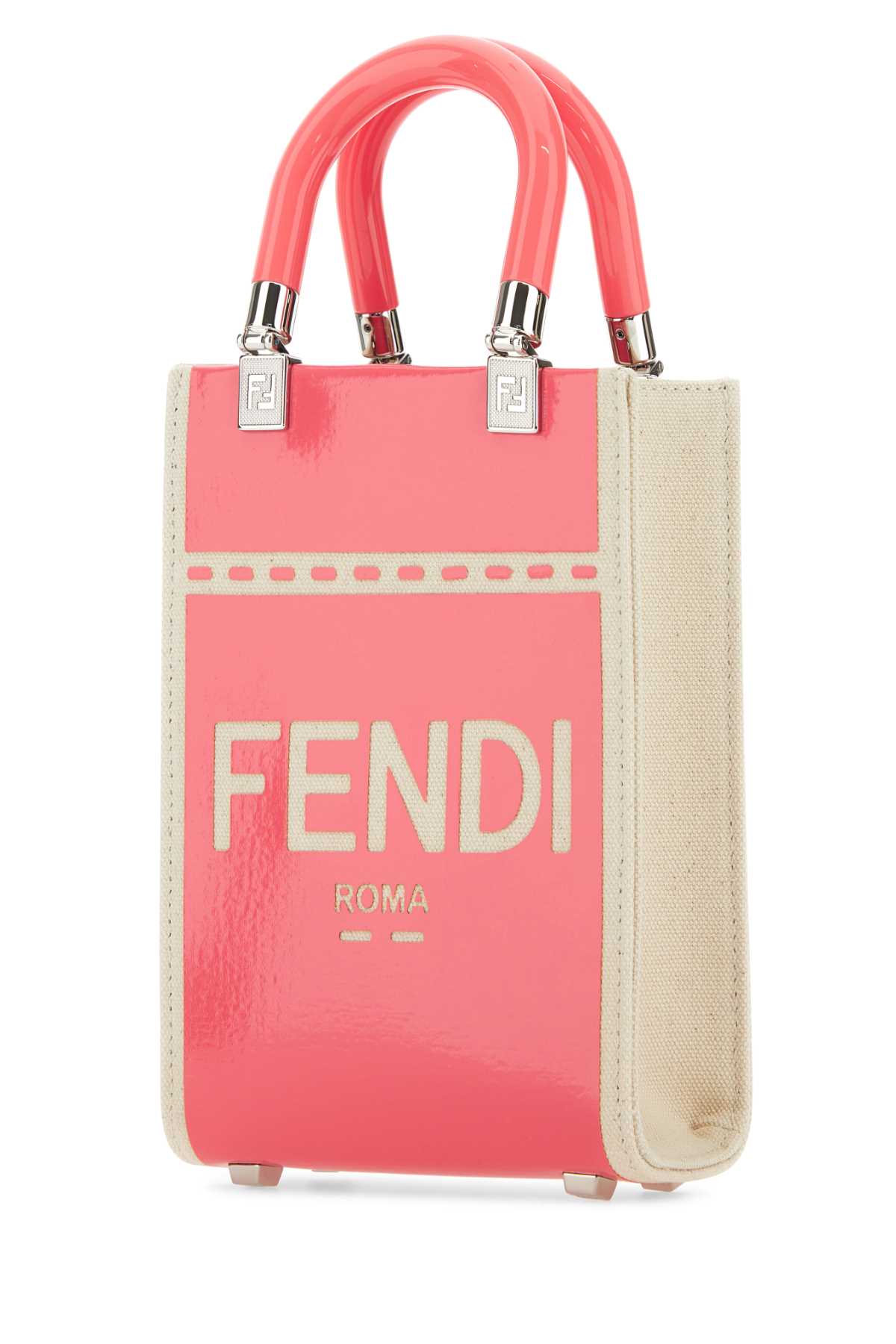 Fendi Women Two-Tone Canvas Mini Sunshine Handbag FENDI