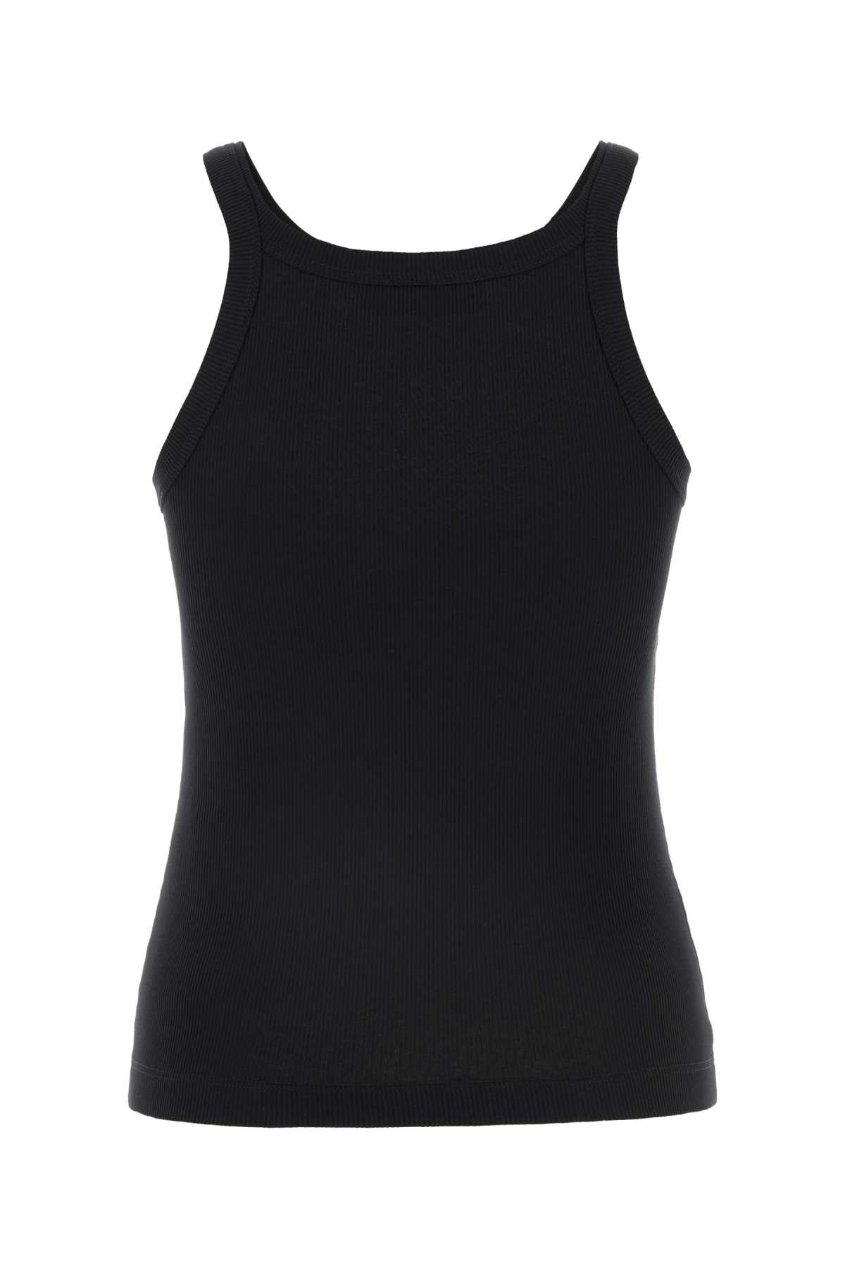 Fendi Women Black Cotton Tank Top FENDI