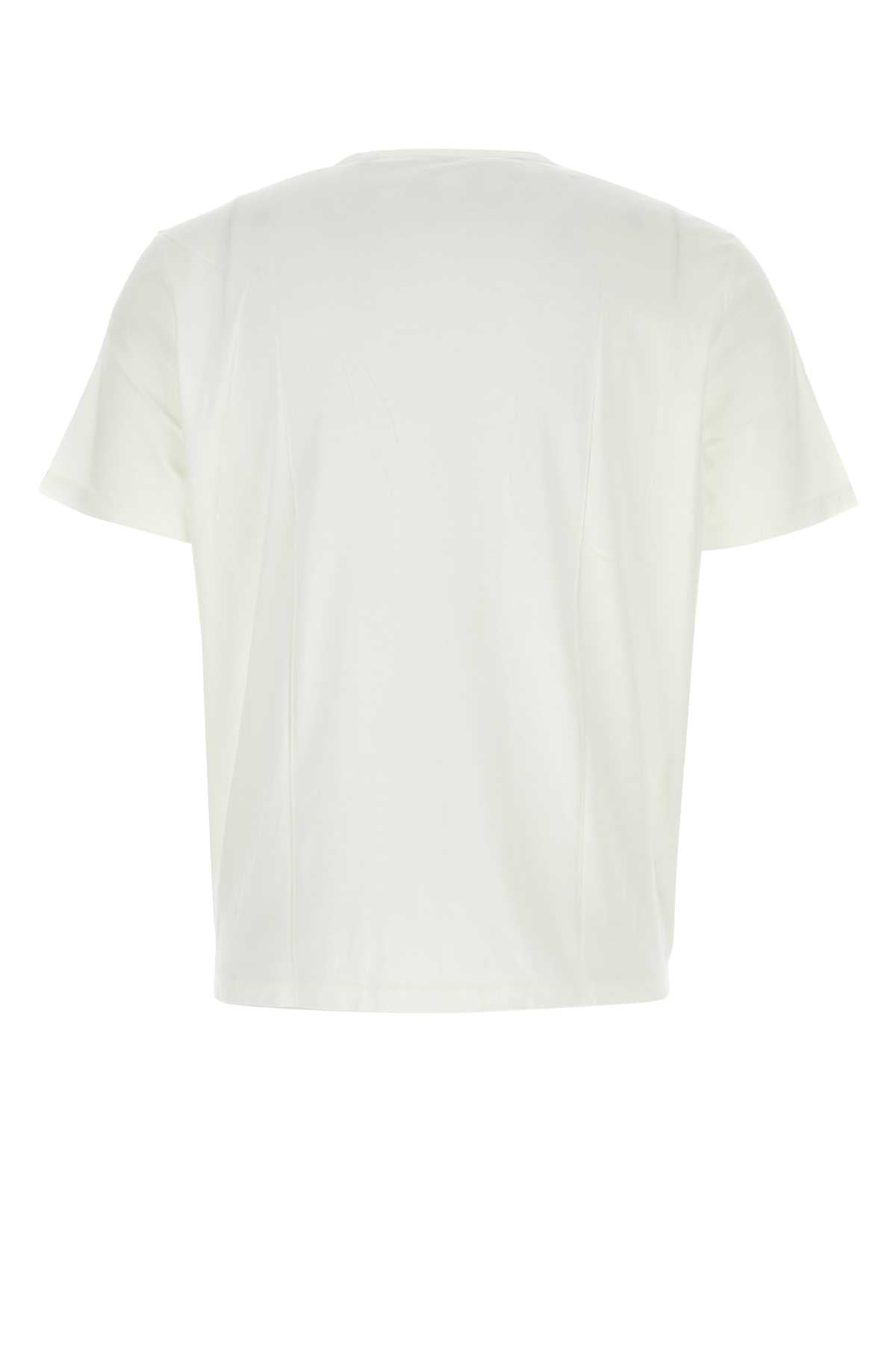 Our Legacy Men White Cotton T-Shirt OUR LEGACY