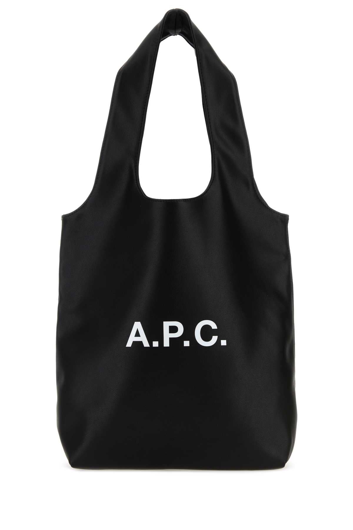 A.P.C. Unisex Black Synthetic Leather Shopping Bag A.P.C.