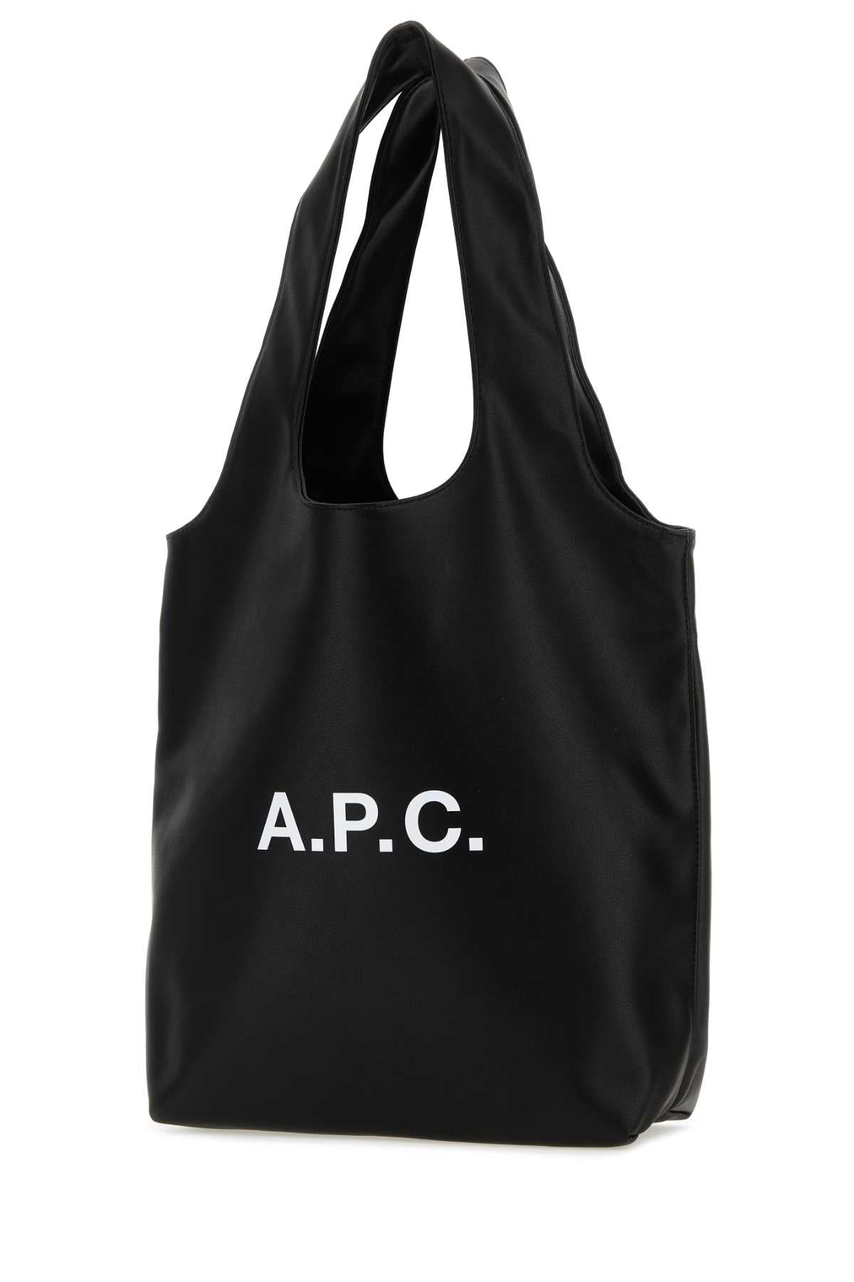A.P.C. Unisex Black Synthetic Leather Shopping Bag A.P.C.