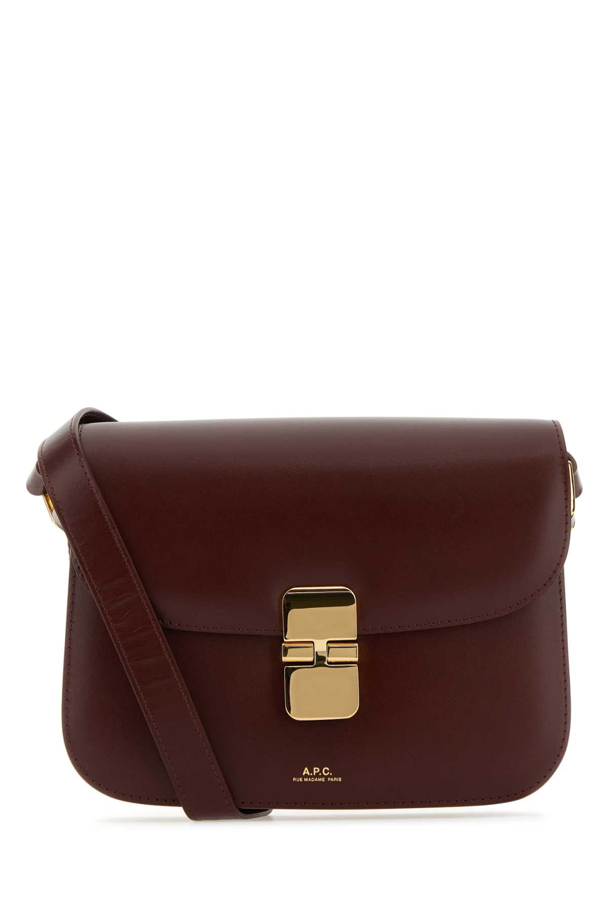A.P.C. Women Grape Leather Small Grace Crossbody Bag A.P.C.