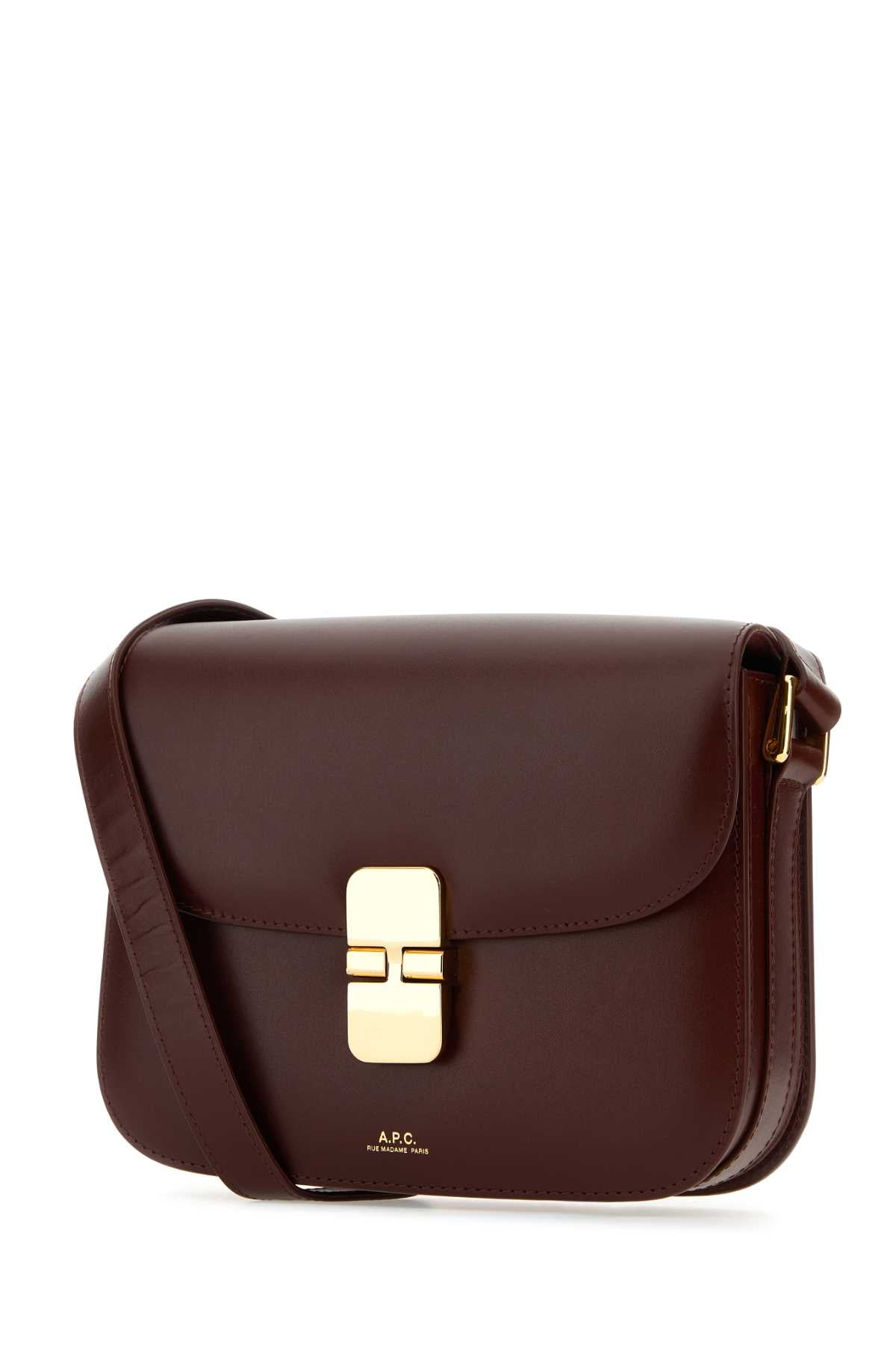 A.P.C. Women Grape Leather Small Grace Crossbody Bag A.P.C.