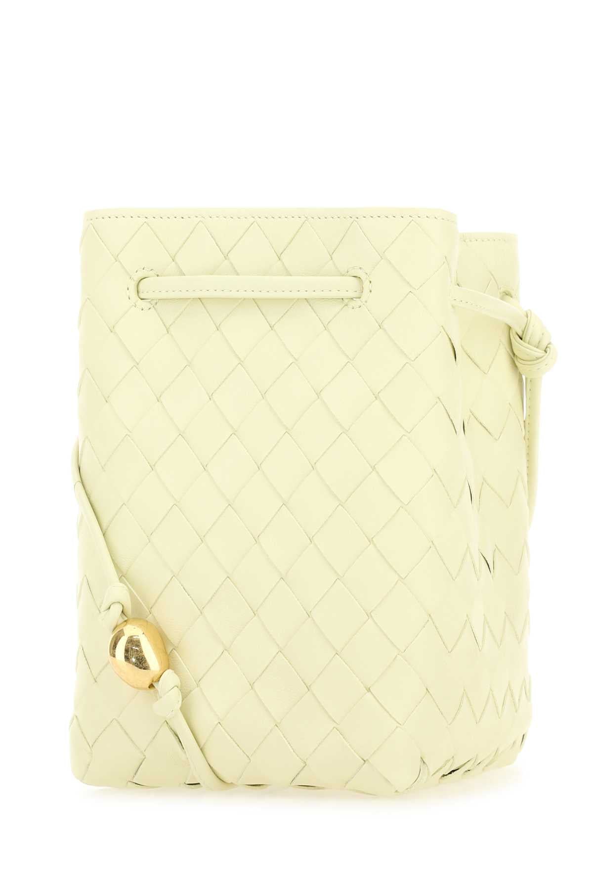 Bottega Veneta Women Pastel Yellow Leather Bucket Bag BOTTEGA VENETA